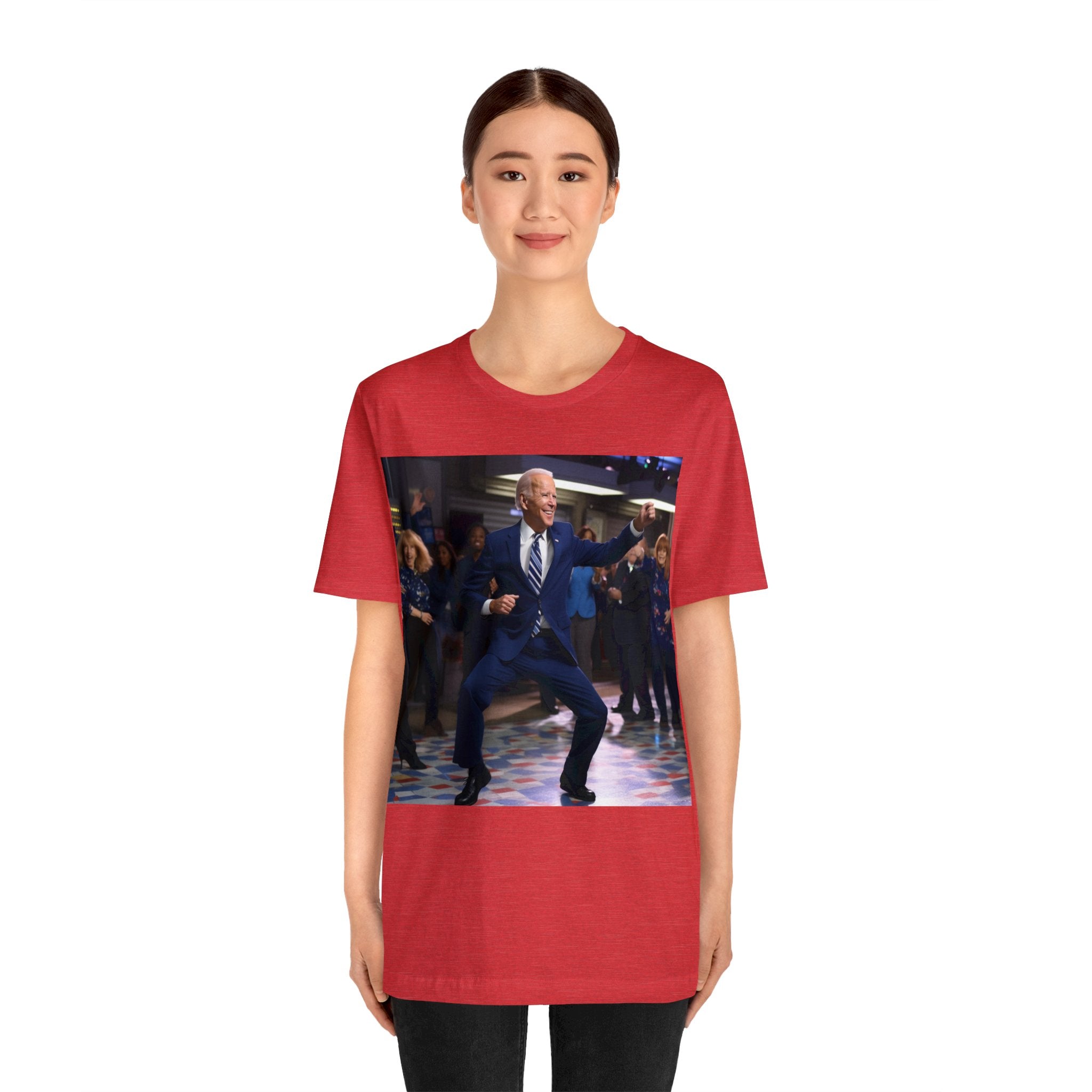 Funny Presidential Gag Gift! Get Groovy on Election Night with Our Funny Disco Dance Party Unisex Tee - Make Your Vote Count in Style! Unisex Jersey Short Sleeve Tee