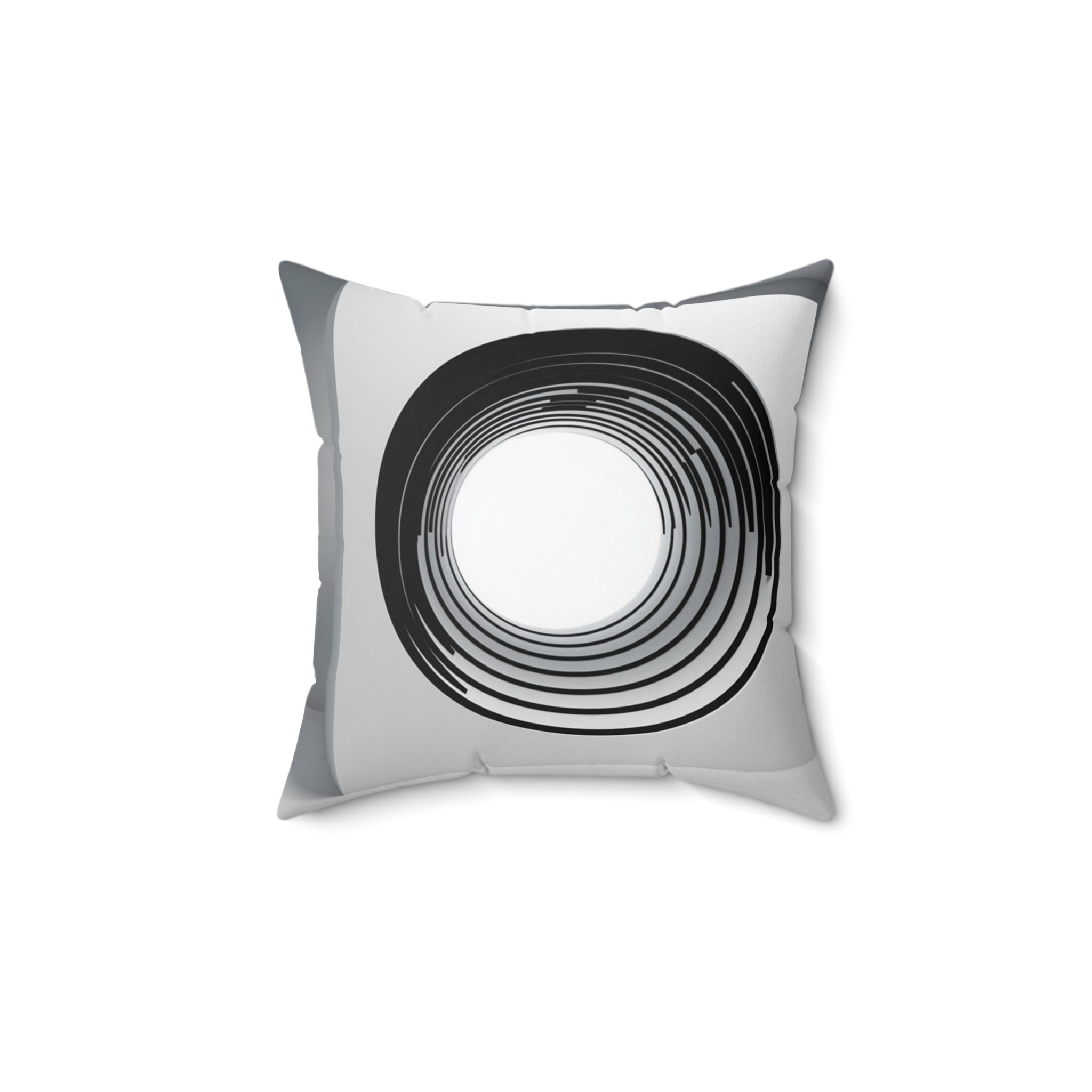 🌀 Trippy Rabbit Hole Adventure: Mesmerizing Optical Illusion Pillow - Unique Spun Polyester Square Cushion for Creative, Conversation-Starting Home Decor 🐇✨