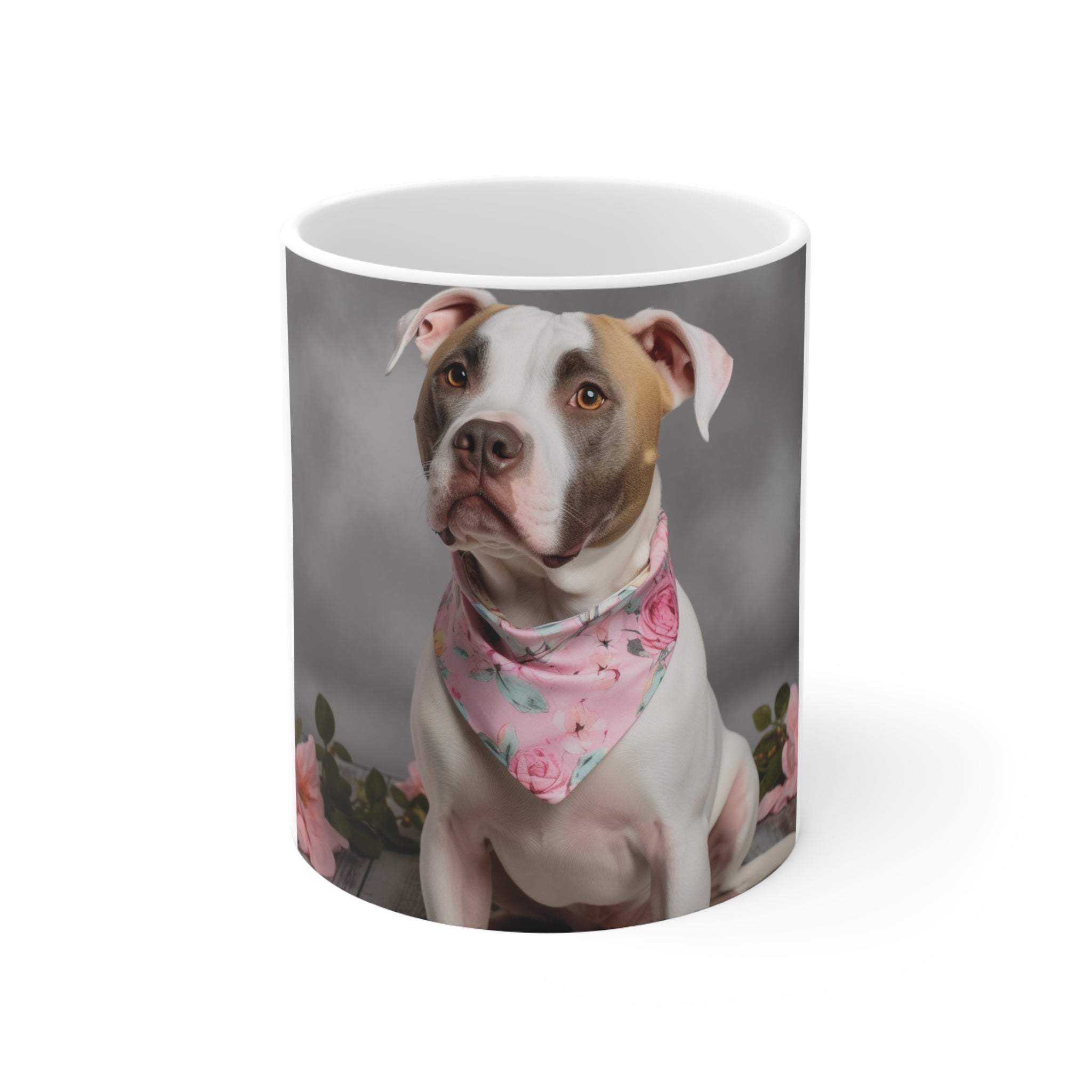 🐶 Furry Pitt Friend Dog Photo Ceramic Mug 11oz - Personalized Pet Mug for Dog Lovers | Cherish Your Canine Companion with Every Sip for Dog Owners