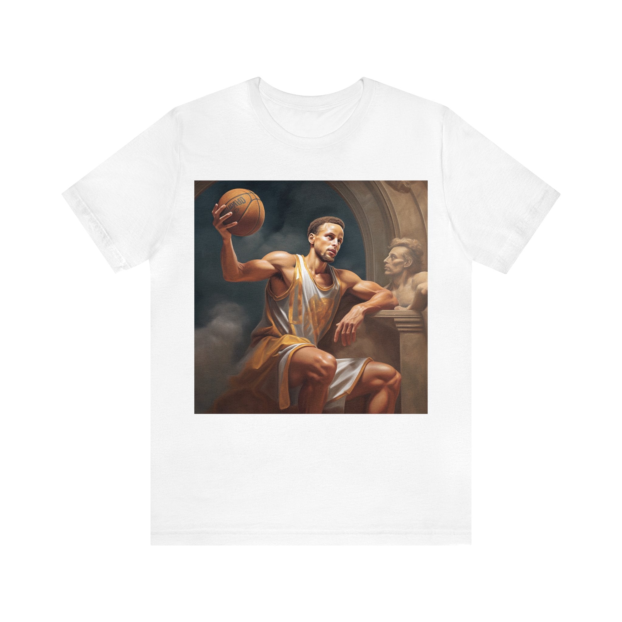 Great for Starting Conversations and Sure to be All the Talk! Perfect Gift for Sport Events Mythical Basketball Athlete 3-Point Greek Demi God S.C. Unisex Jersey Tee - Premium Sports Fan Apparel for Sports Fans and Fans of Dynamic  Sports Players