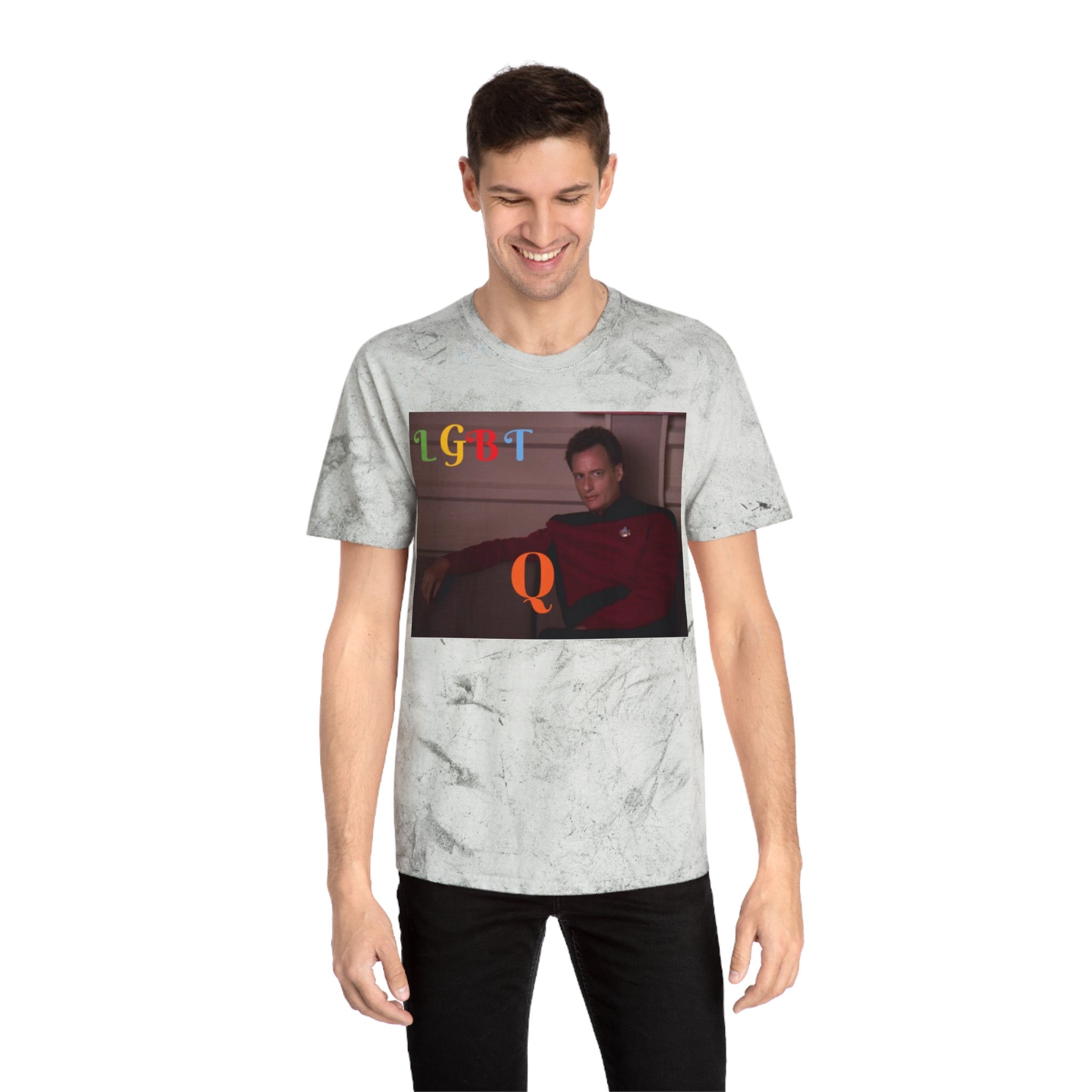 LGBTQ Unisex Color Blast T-Shirt Inspired by Star Trek - Inclusive Sci-Fi TV Show Merchandise