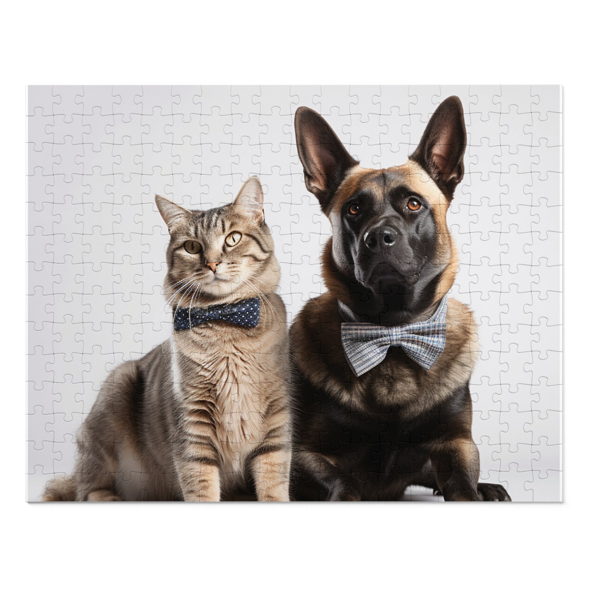 Jigsaw Puzzle (30, 110, 252, 500,1000-Piece)--Formal Pet Dinner Perfect Gift for pet lovers or Cat Lovers