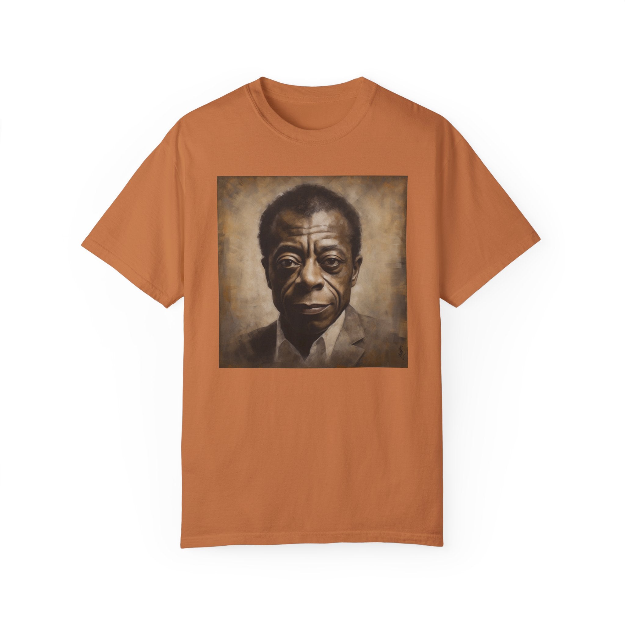 Show Civil Rights Support and Awareness in Comfort With Portrait of Iconic African American Pioneer Portrait Unisex Garment-Dyed T-shirt - Tribute to a Renowned Writer and Civil Rights Activist Ideal For History Scholars