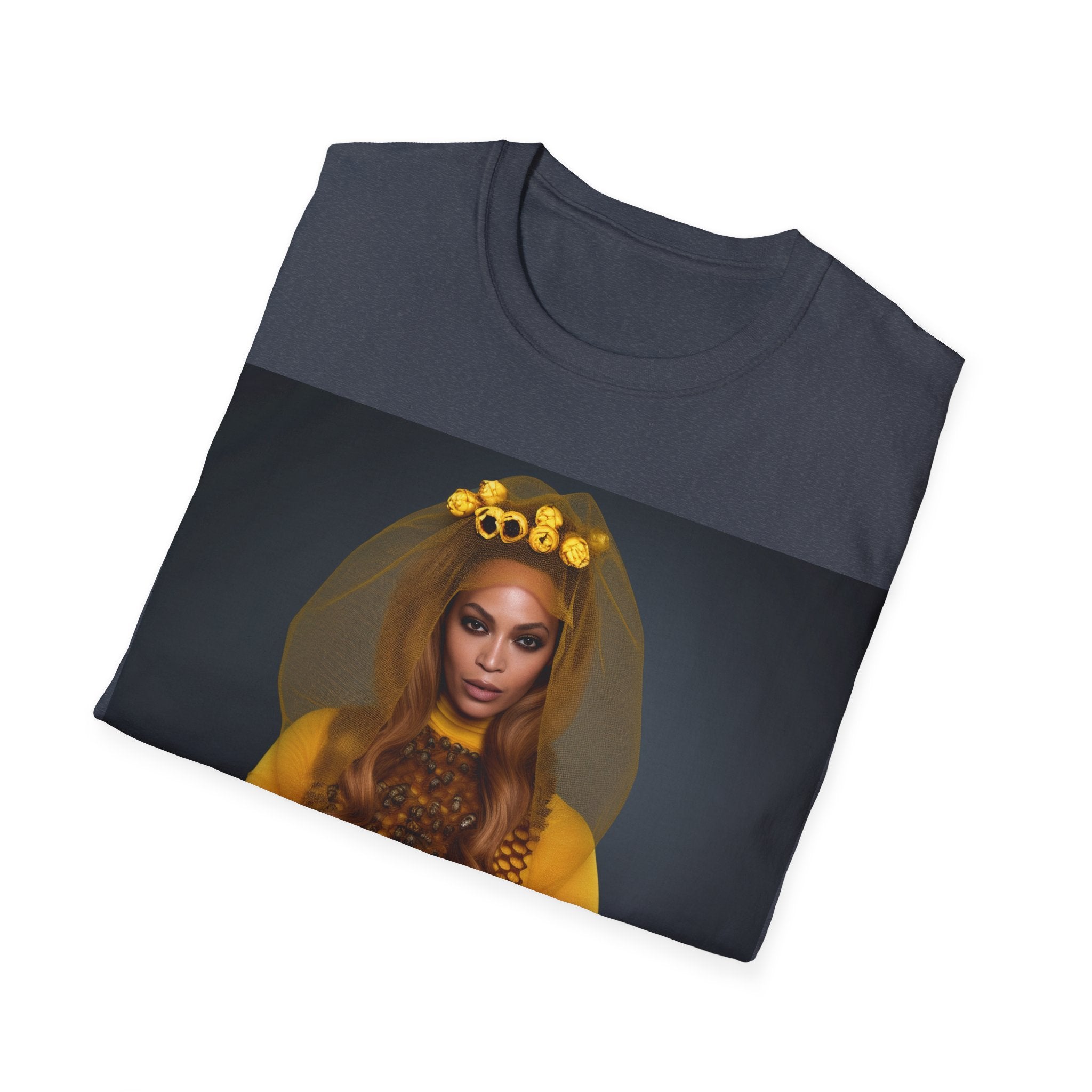 Beehive Queen Music Icon Tribute Unisex Softstyle T-Shirt - Celebrate the Legendary Female Artist with Comfort and Style