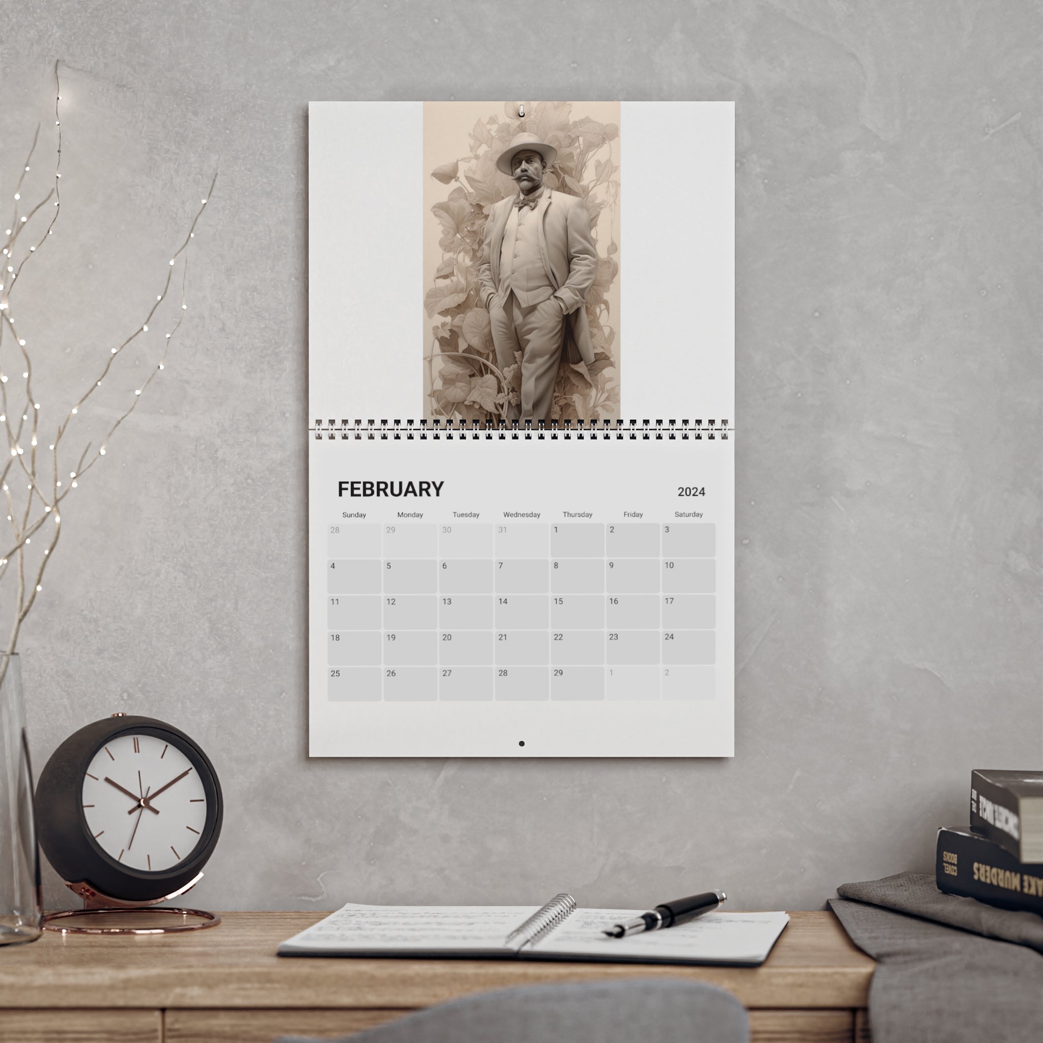 Stay Stylish All Year Round with the 2024 "Swagga Man" Desk Calendar