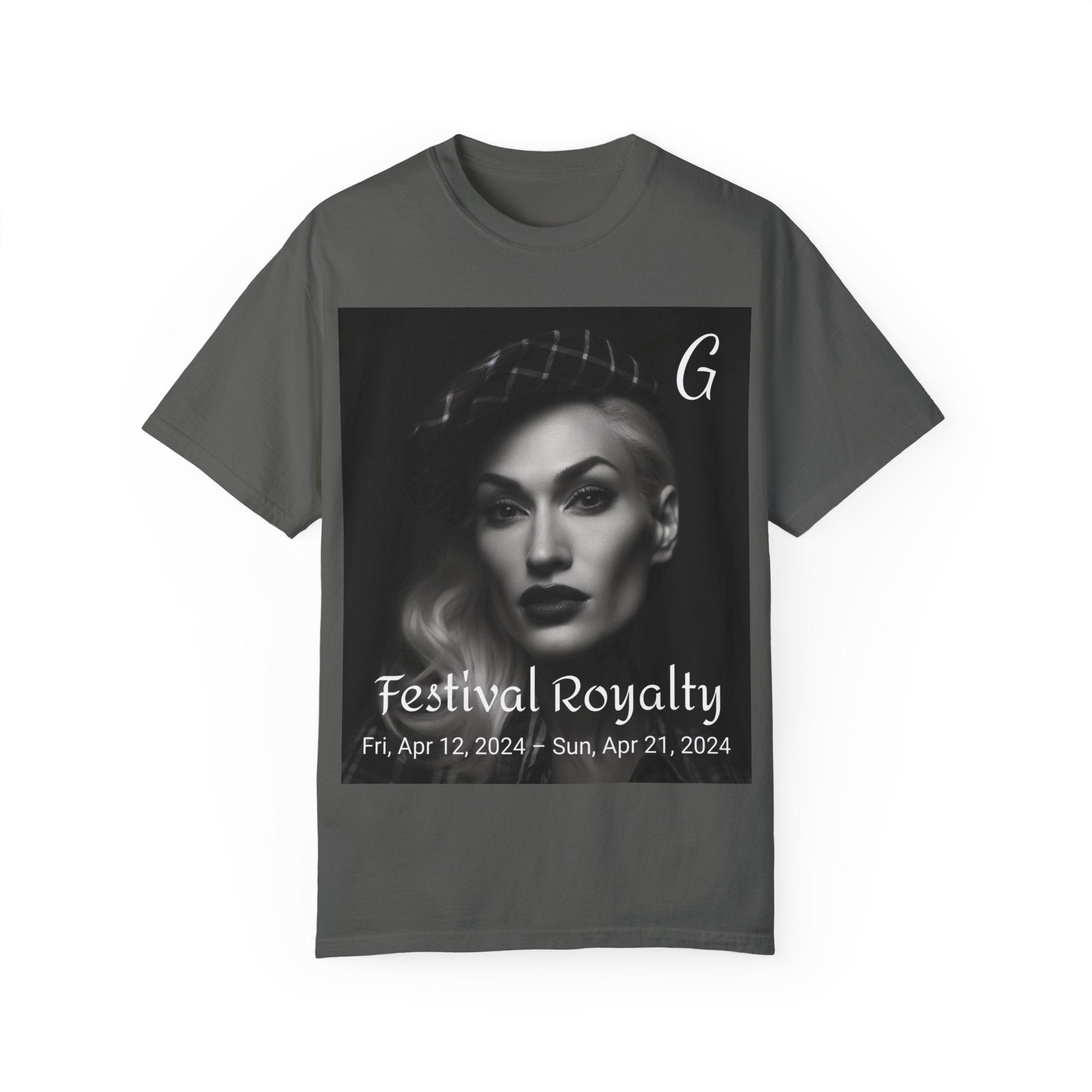 🌟 Icon-Inspired Festival Queen Unisex T-Shirt: Vibrant Garment-Dyed Tee for Ultimate Music Fest Style - Capture the Pop Diva's Iconic Look 🎵