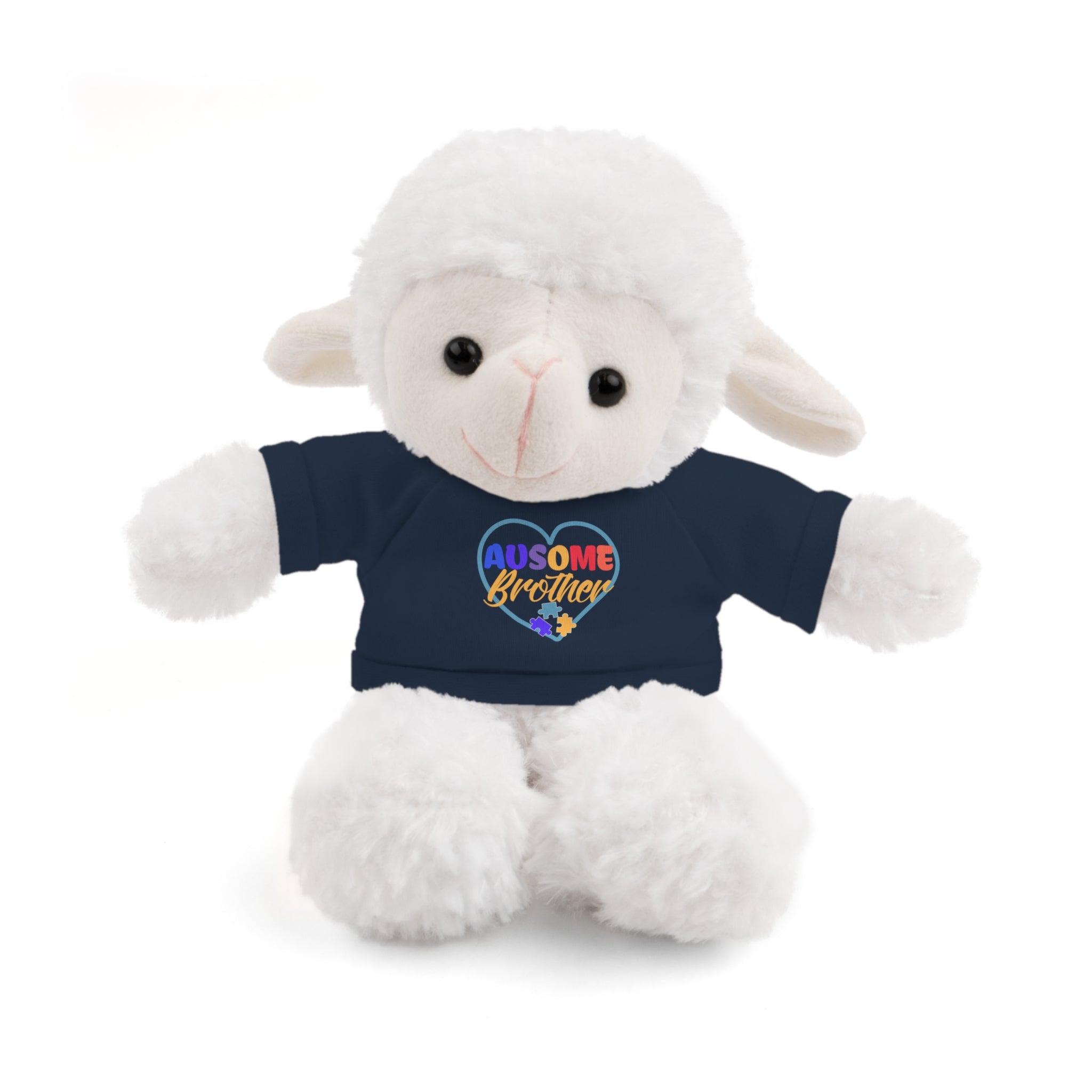 Show Support for Autism Sufferers and celebrate Your 'Ausome Brother' with Autism Awareness Stuffed Bear - Customized Tee Included