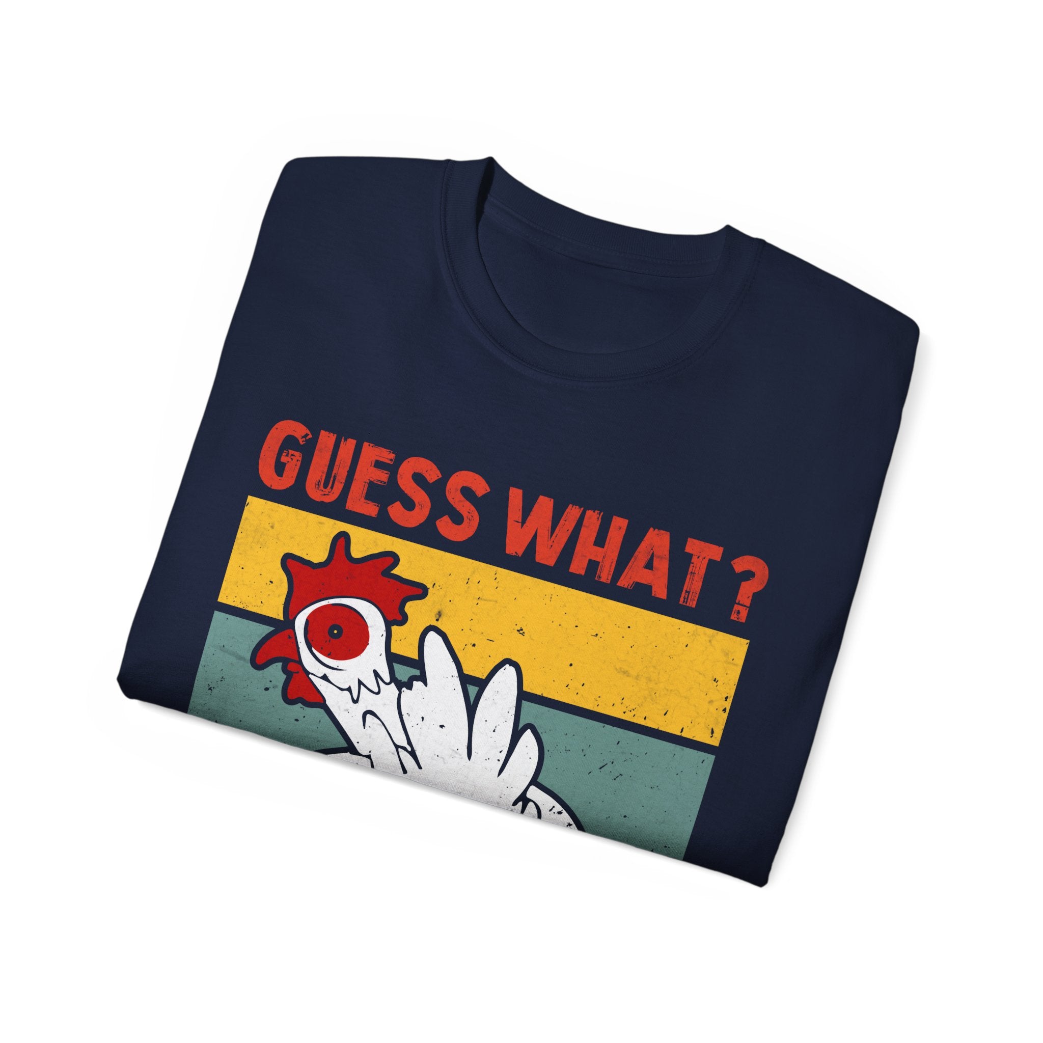 "Guess What? Chicken Butt." Unisex Ultra Cotton Tee - Classic Humor Meets Comfortable Style perfect way to lighten the mood at casual gatherings, family events, or any day you feel like spreading cheer