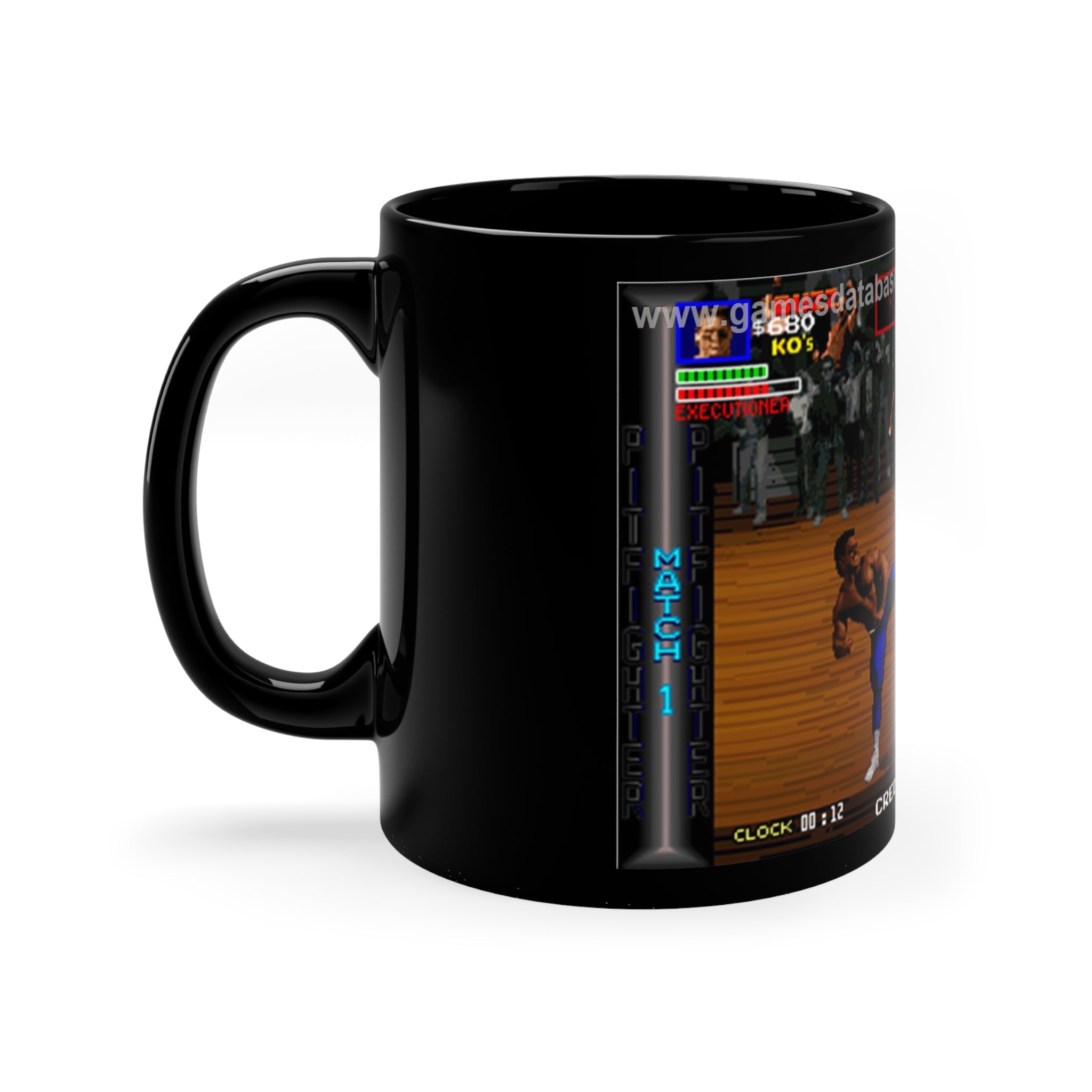 🕹️ Retro Arcade Boss Fight 11oz Black Mug - Vintage Gaming Coffee Mug for Arcade Heroes Gift for Retro Video Game Fans