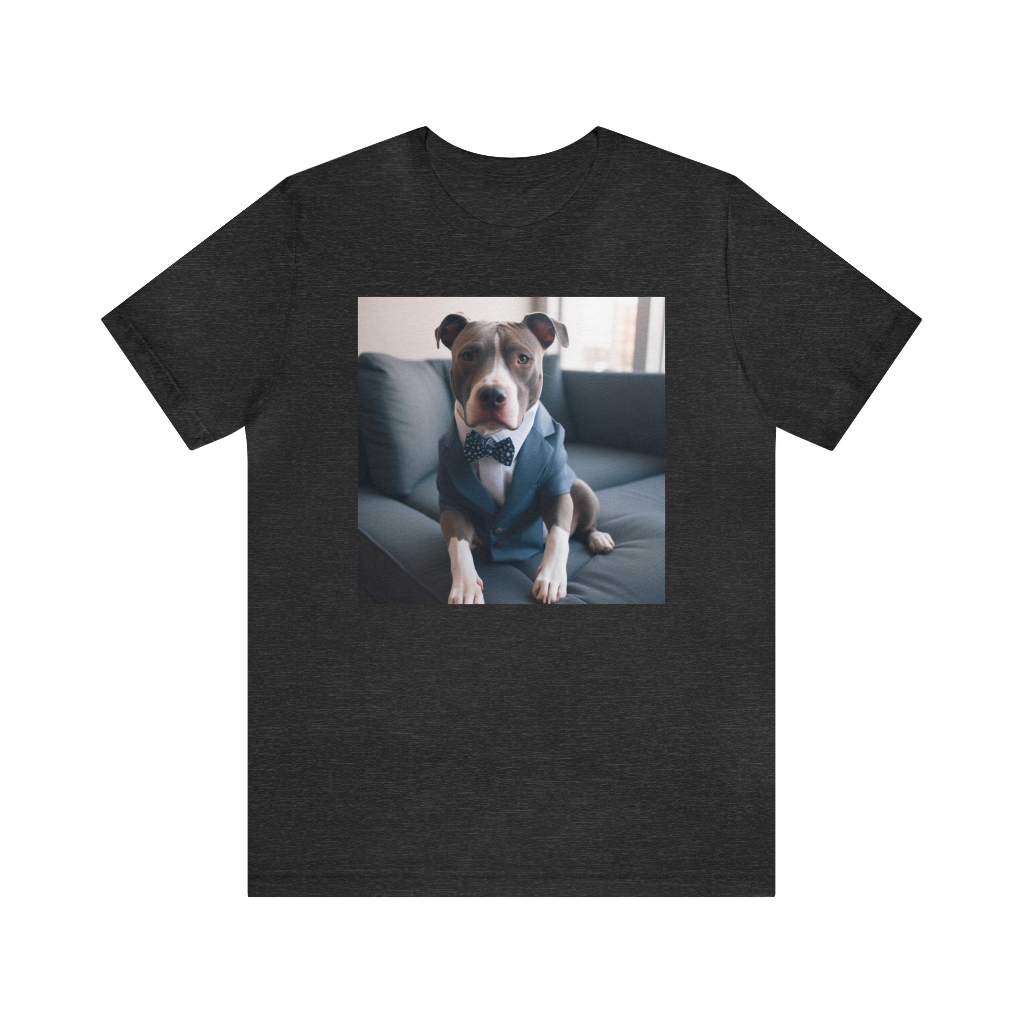 Hire Your Furry Friend with the "Do I have the Job?" Cute Puppy for Dog Owners in Interview Attire Unisex Jersey Short Sleeve Tee - Funny Dog Interview Tee Gift for Dog Lovers and Pet Owners