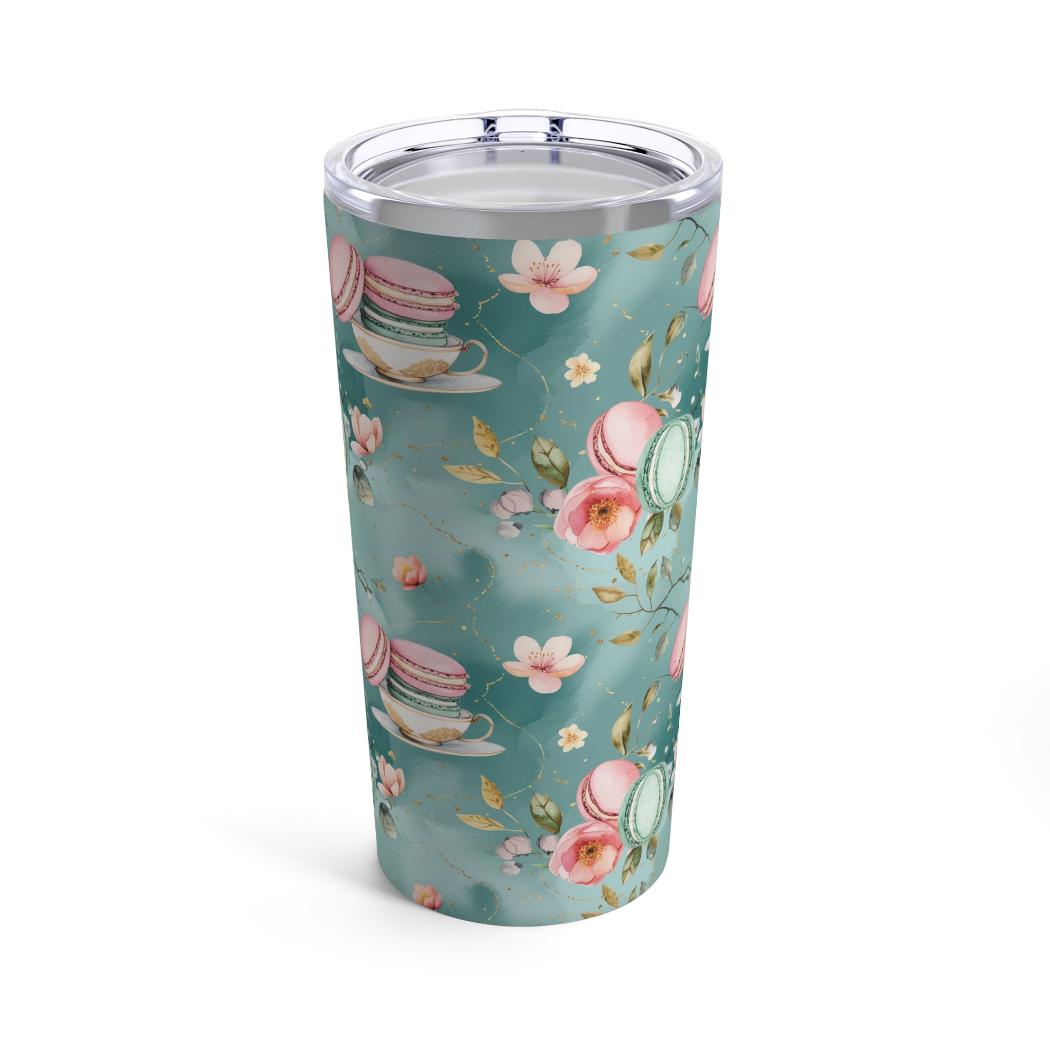 Colorful Macaroon and Tea Party Pattern Tumbler 20oz