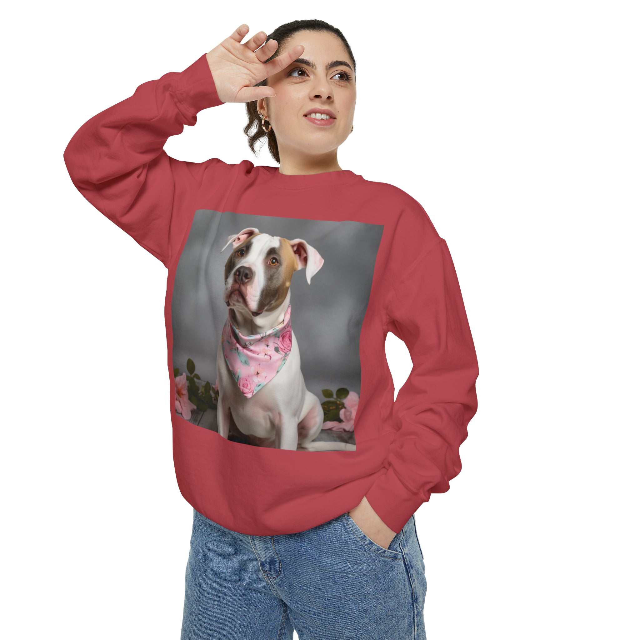 Perfect Shirt for Something Comfortable to Run Errands or Spending Time with Friends Gift Express Your Love with the Dog Mom Gift for Mother's and Daughter Women's Garment-Dyed Sweatshirt