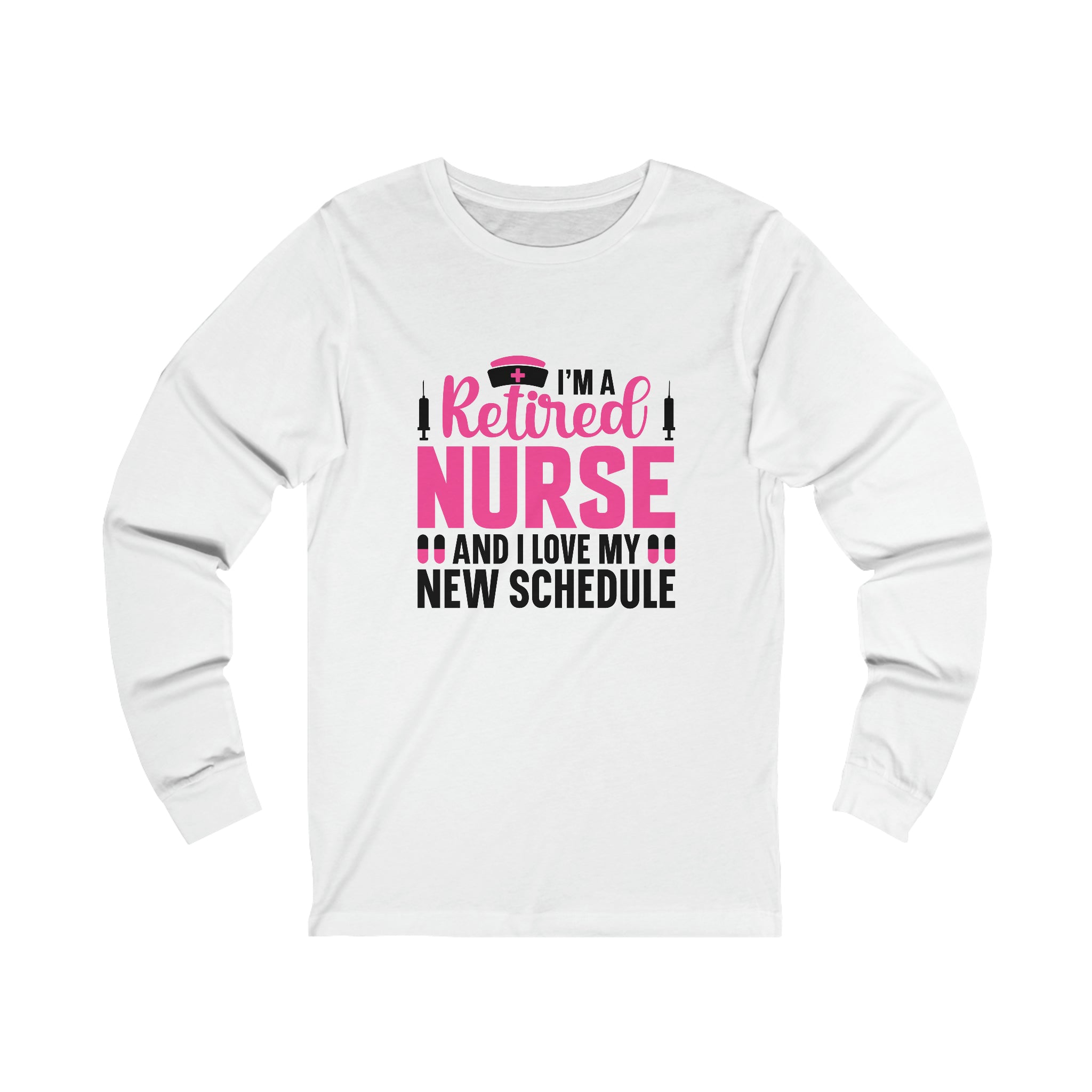 Celebrate Your Nursing Legacy with the 'I’m A Retired Nurse' Unisex Jersey Long Sleeve Tee - Perfect Gift for Retired Nurses