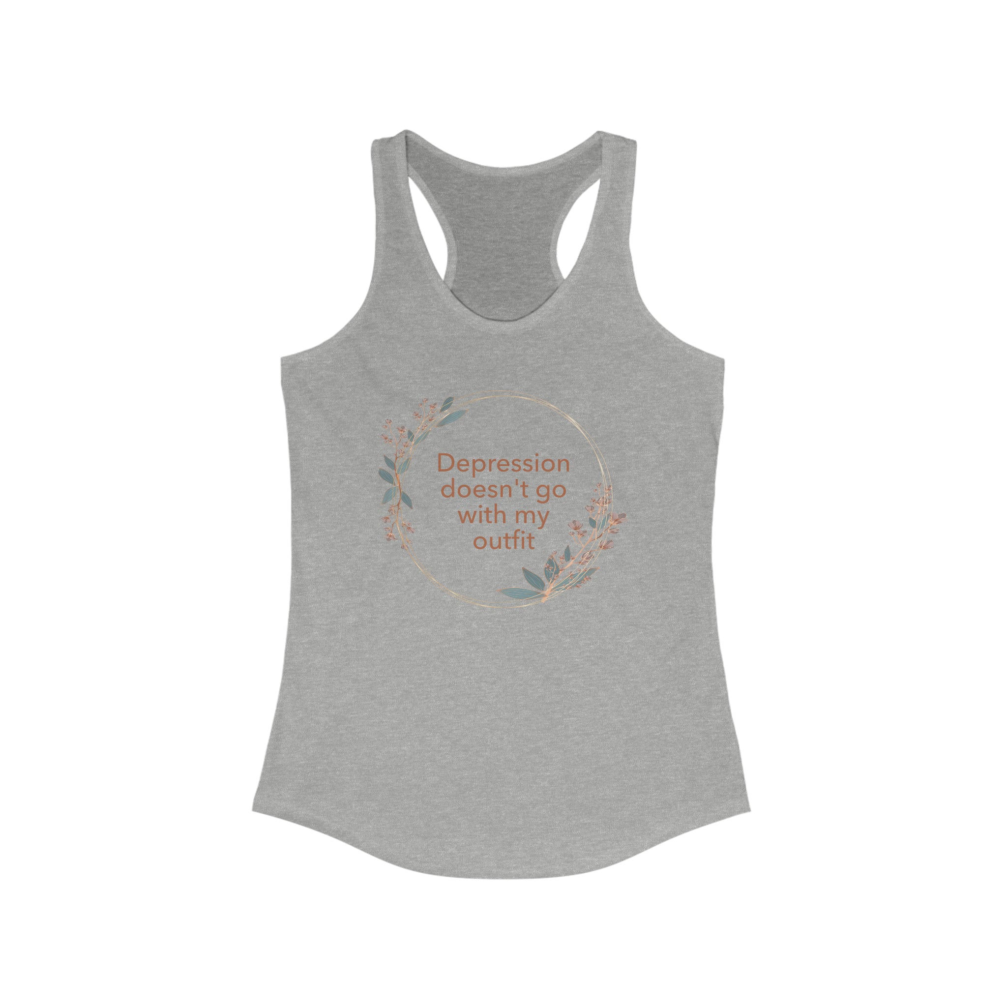 Motivational Women's Tank-Top Shirt Racerback Tank Women's Mental Health Awareness Tank Top Positive Message Self Care Apparel