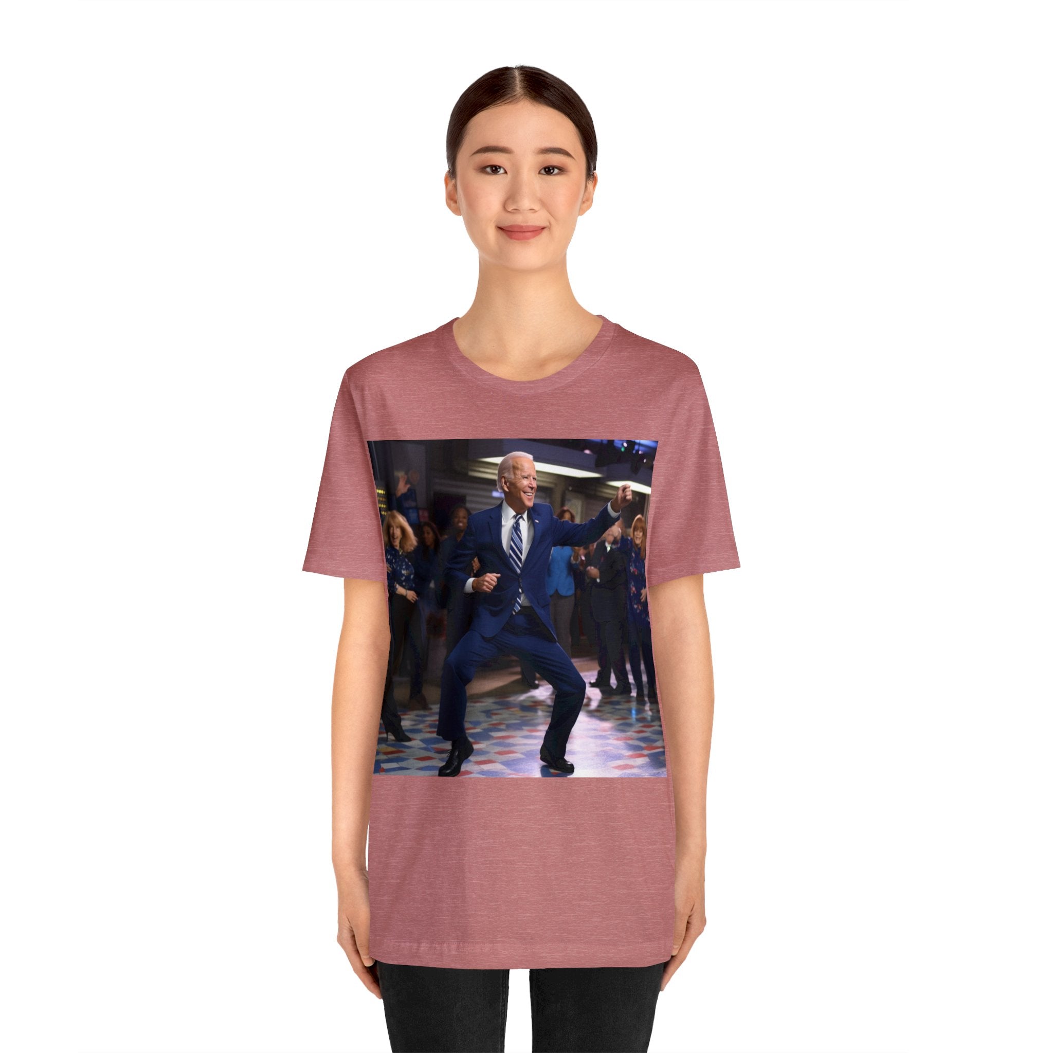 Funny Presidential Gag Gift! Get Groovy on Election Night with Our Funny Disco Dance Party Unisex Tee - Make Your Vote Count in Style! Unisex Jersey Short Sleeve Tee