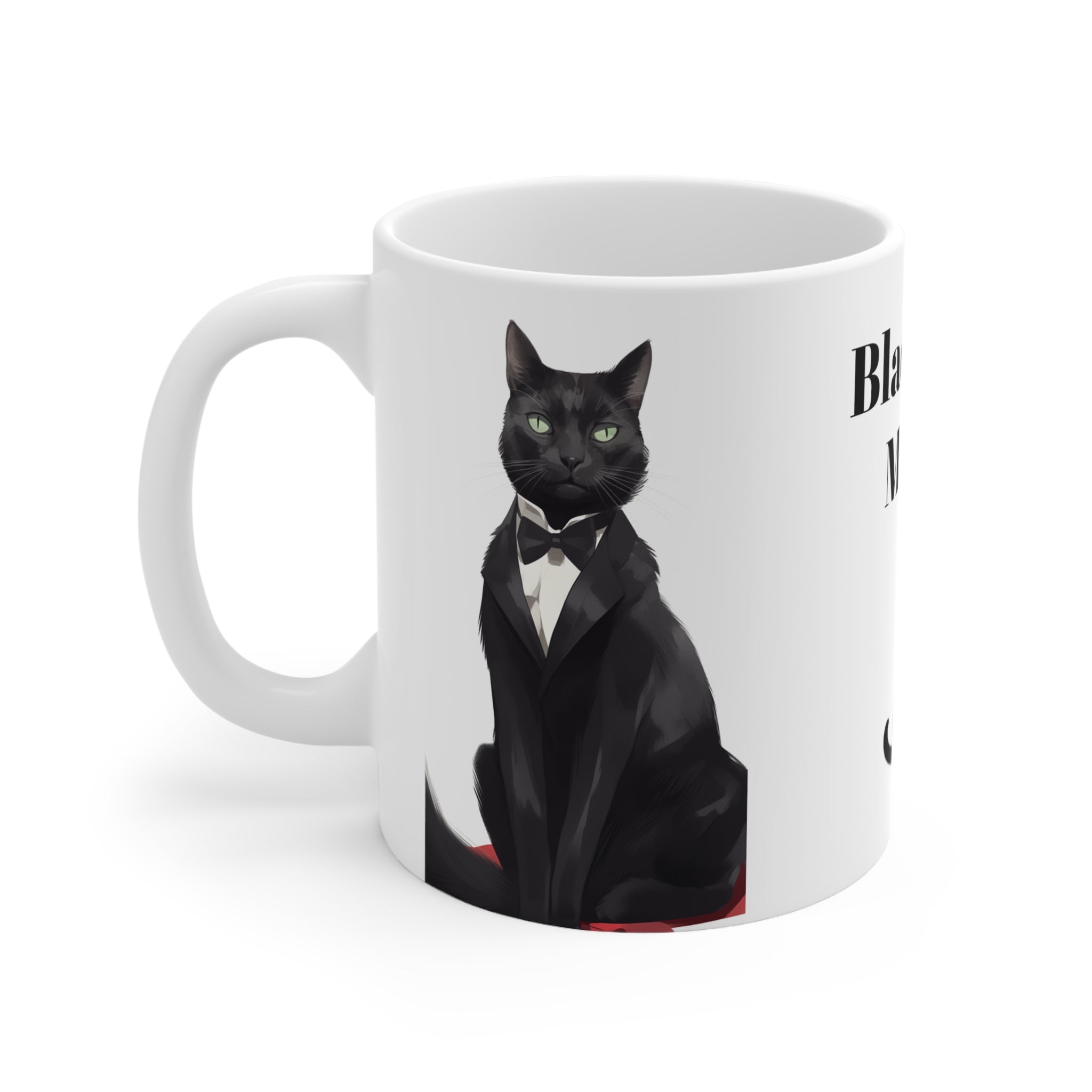 🌟 Embrace Enchantment with Black Cat Magic Ceramic Mug 11oz - Mystical Coffee Mugs, Witchy Home Decor & Halloween Delights 2023