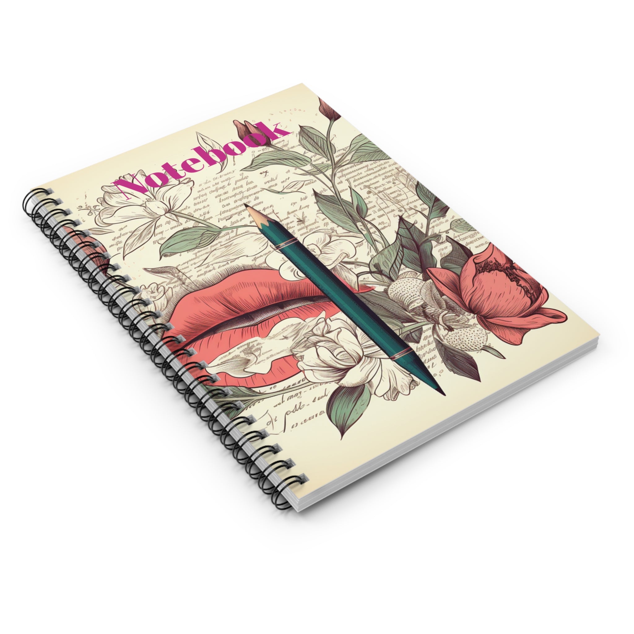 Spiral Notebook - Ruled Line--Queen Floral Notebook Beautiful Colorful Gift for Students and Professionals Great for School