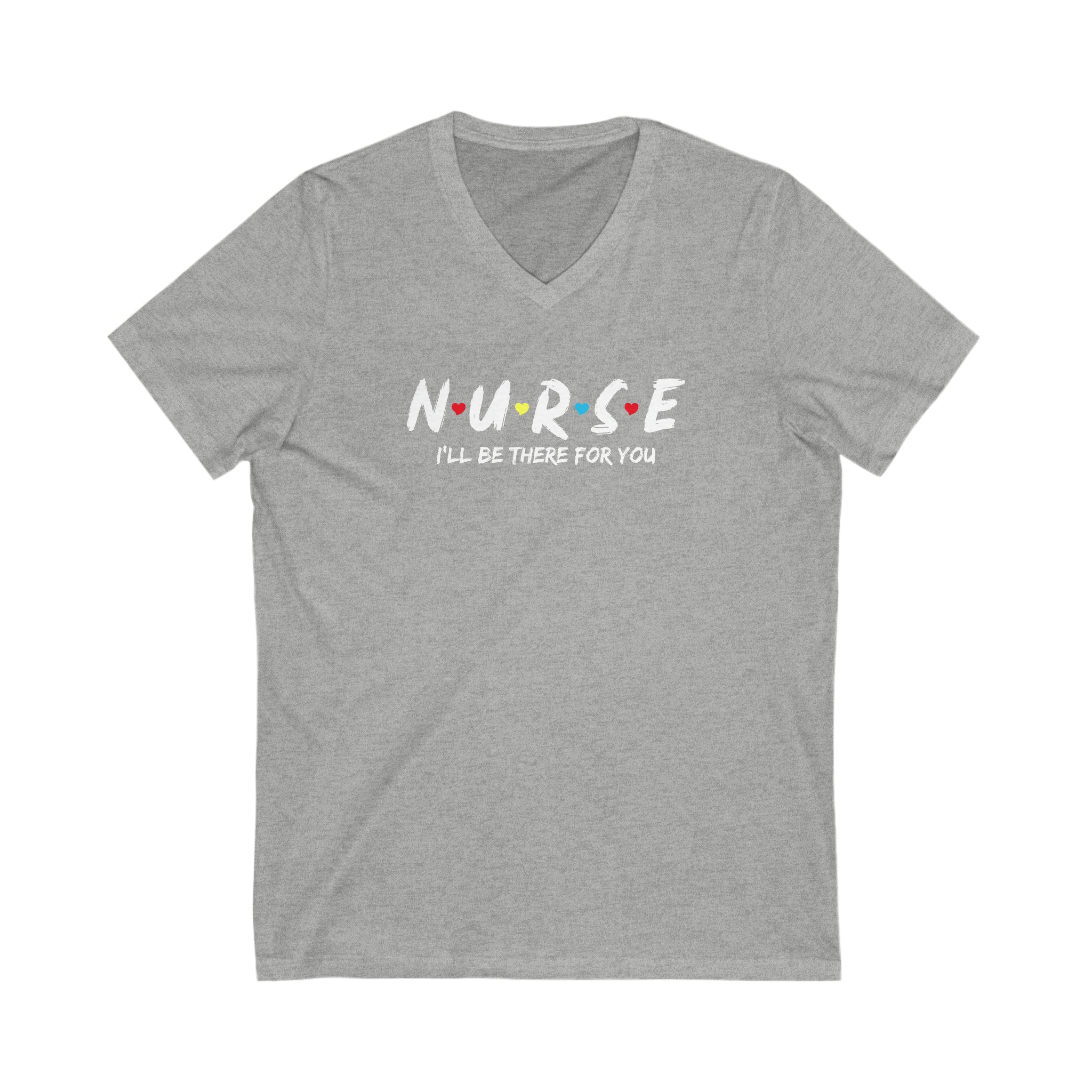 Nostalgia for Any 90's Baby! Perfect TShirt for Casual Fridays or Hanging Out With Friends or Other Hospital Co-Workers! Get Ready to Laugh with the Nurse Sitcom Title Theme Unisex Jersey Short Sleeve V-Neck Tee - Perfect for Comedy Fans! 😄👩‍⚕️