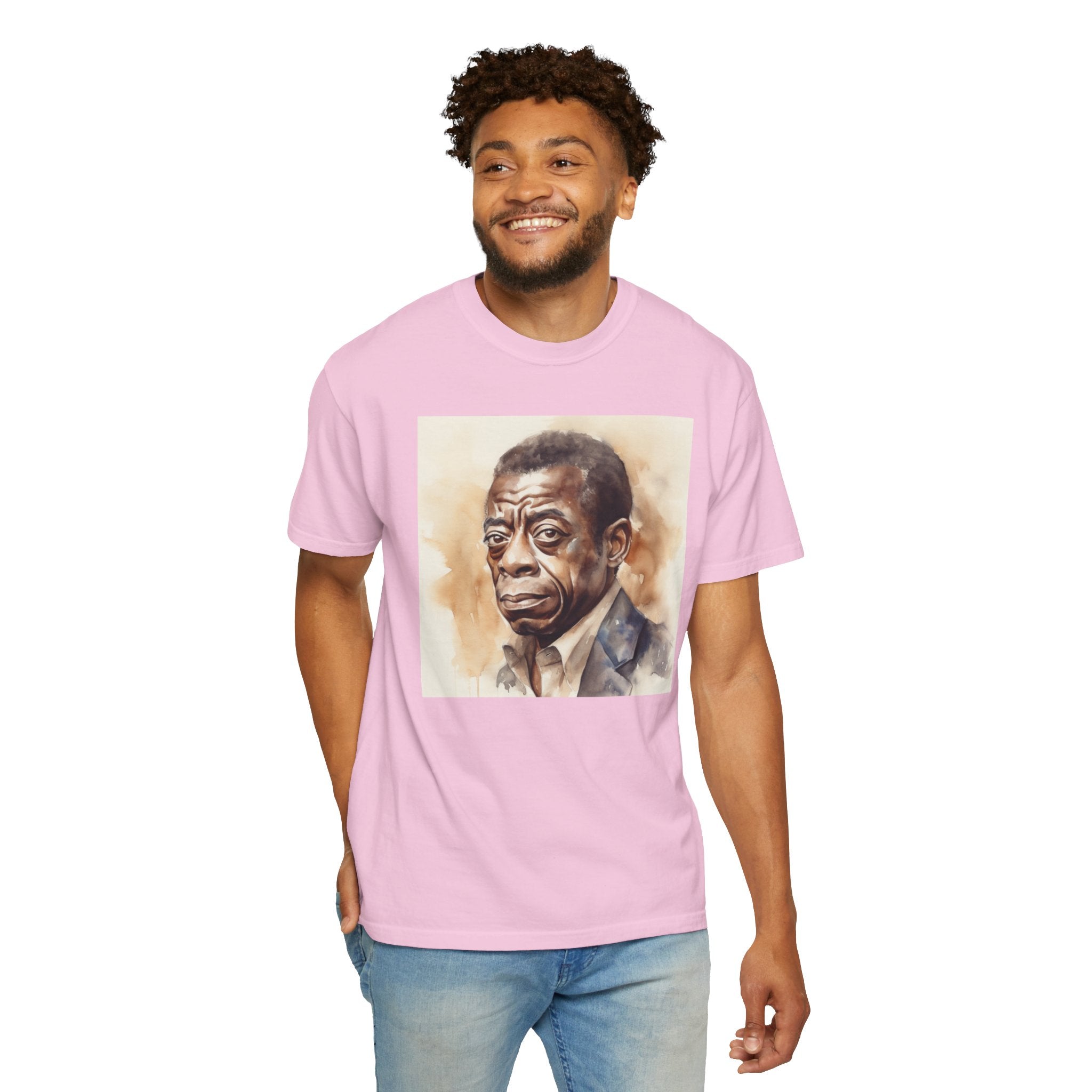 Iconic African American Pioneer Portrait Unisex Garment-Dyed T-shirt - Tribute to a Renowned Writer and Civil Rights Activist