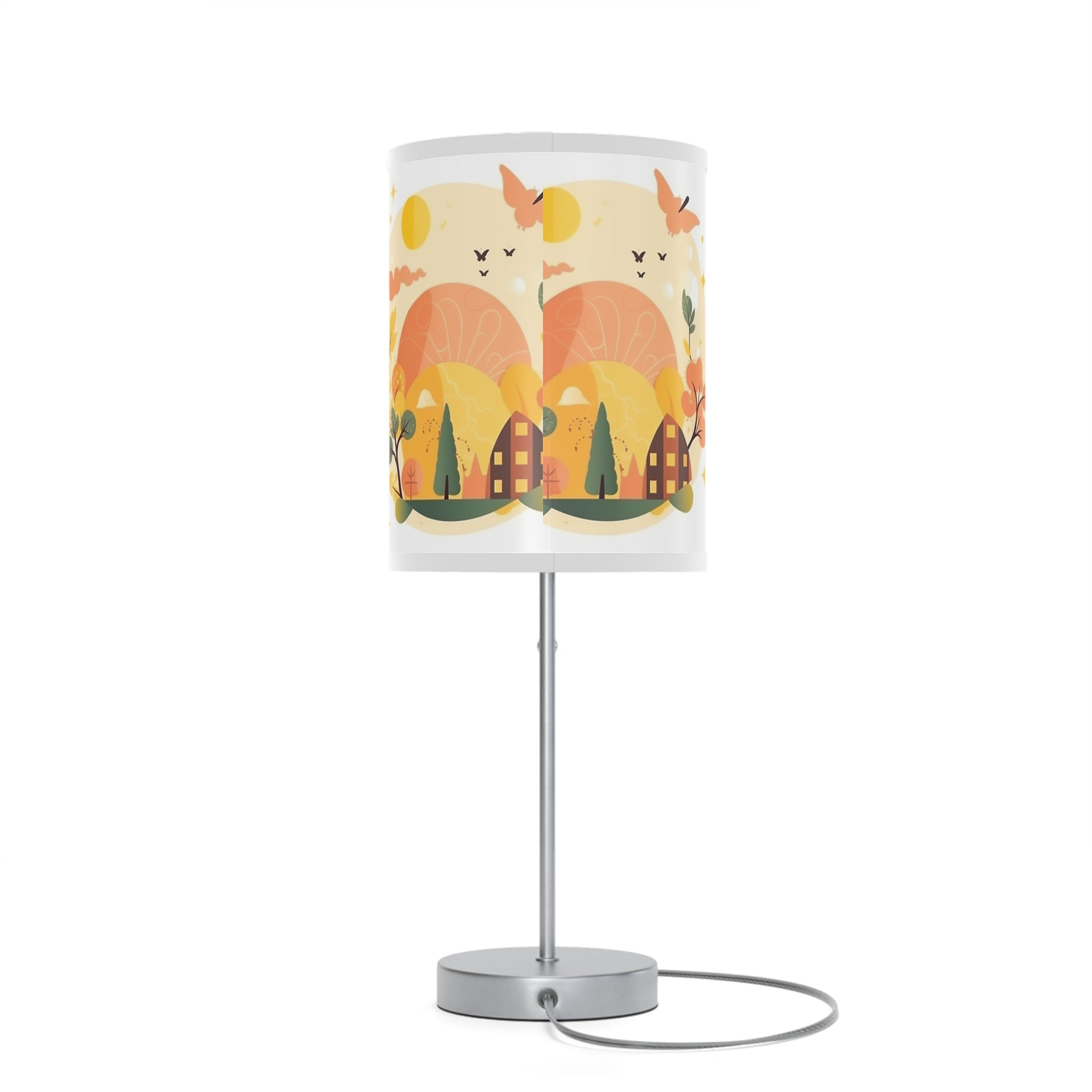 Lamp on a Stand, US|CA plug--Beautiful Dawn/Noon Abstract Illustration Professional Optical Illusion Interpretation