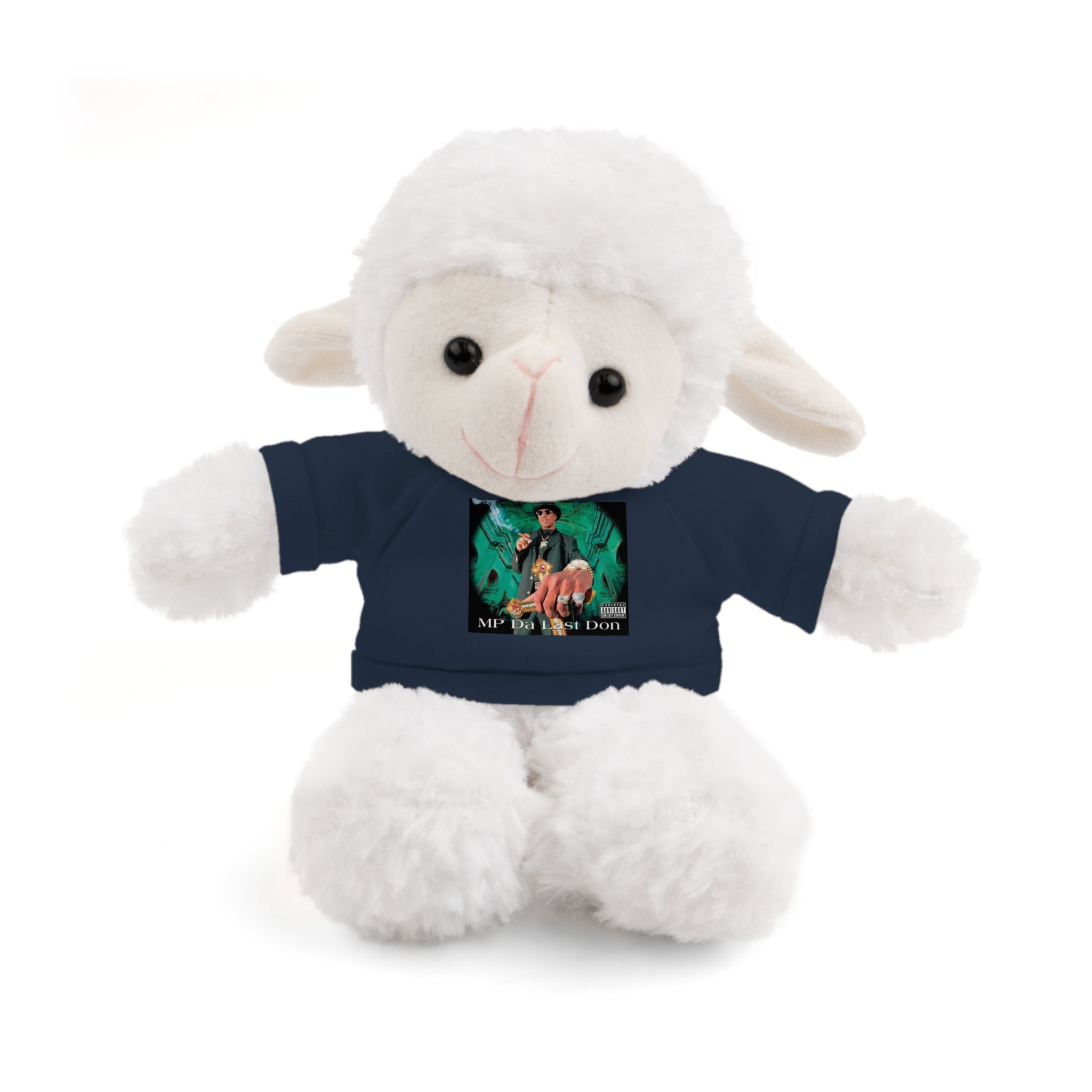 Nostalgic Vibes: Stuffed Animals with 90's Louisiana Rap Icon Tee - Retro Plush Toy for Hip Hop Fans