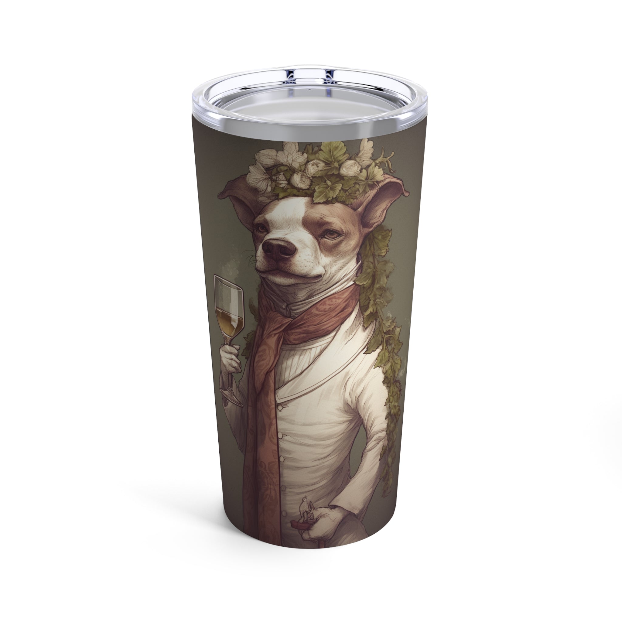 🍷 Wine Baron Doggy Gentleman Tumbler 20oz - Stylish Dog Lover's Wine Glass | Sip in Elegance with Your Furry Companion