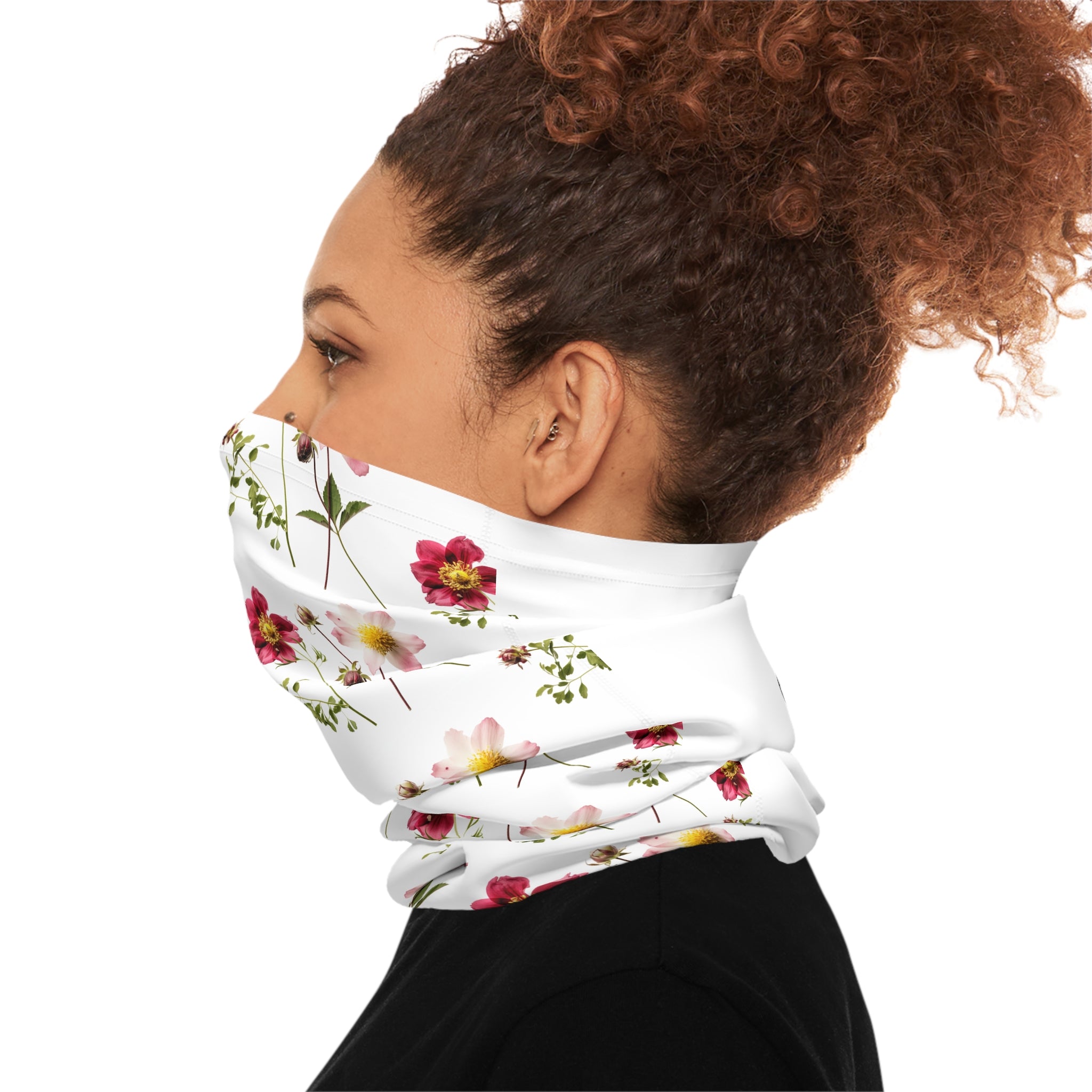 Floral Pattern Lightweight Neck Gaiter Breathable Face Mask Breathable Face Covering Neck Gaiter Breathable Face Scarf Gift