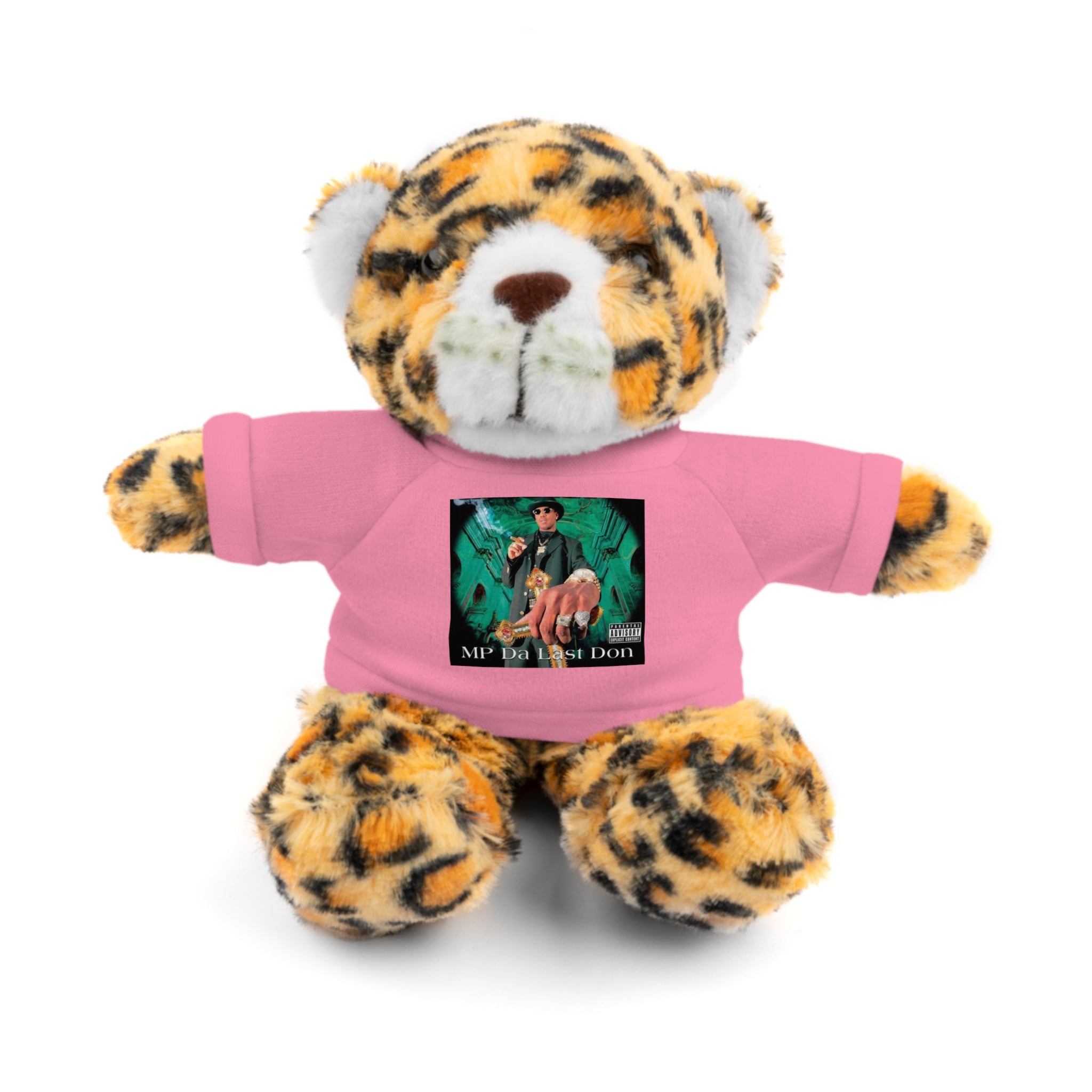 Nostalgic Vibes: Stuffed Animals with 90's Louisiana Rap Icon Tee - Retro Plush Toy for Hip Hop Fans