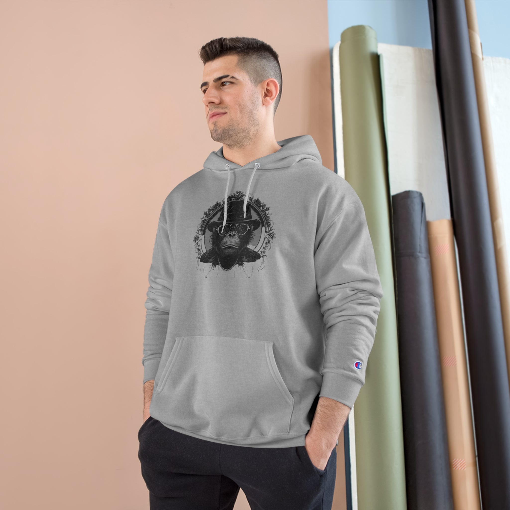 Primal Style Fashion Ape Champion Hoodie - Exclusive Streetwear Essential for Bold Fashion Enthusiasts