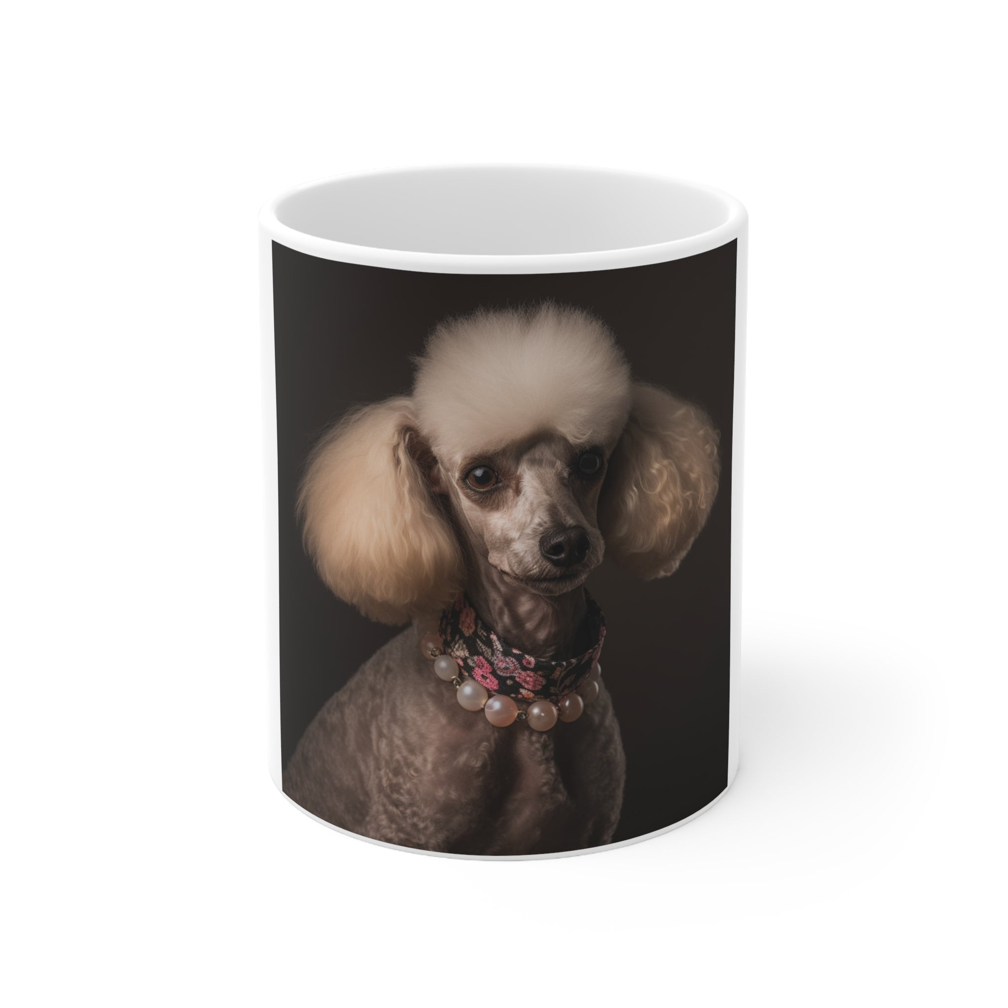 🐶Poodle For Your Thoughts Dog Photo Ceramic Mug 11oz - Personalized Pet Mug for Dog Lovers | Cherish Your Canine Companion with Every Sip