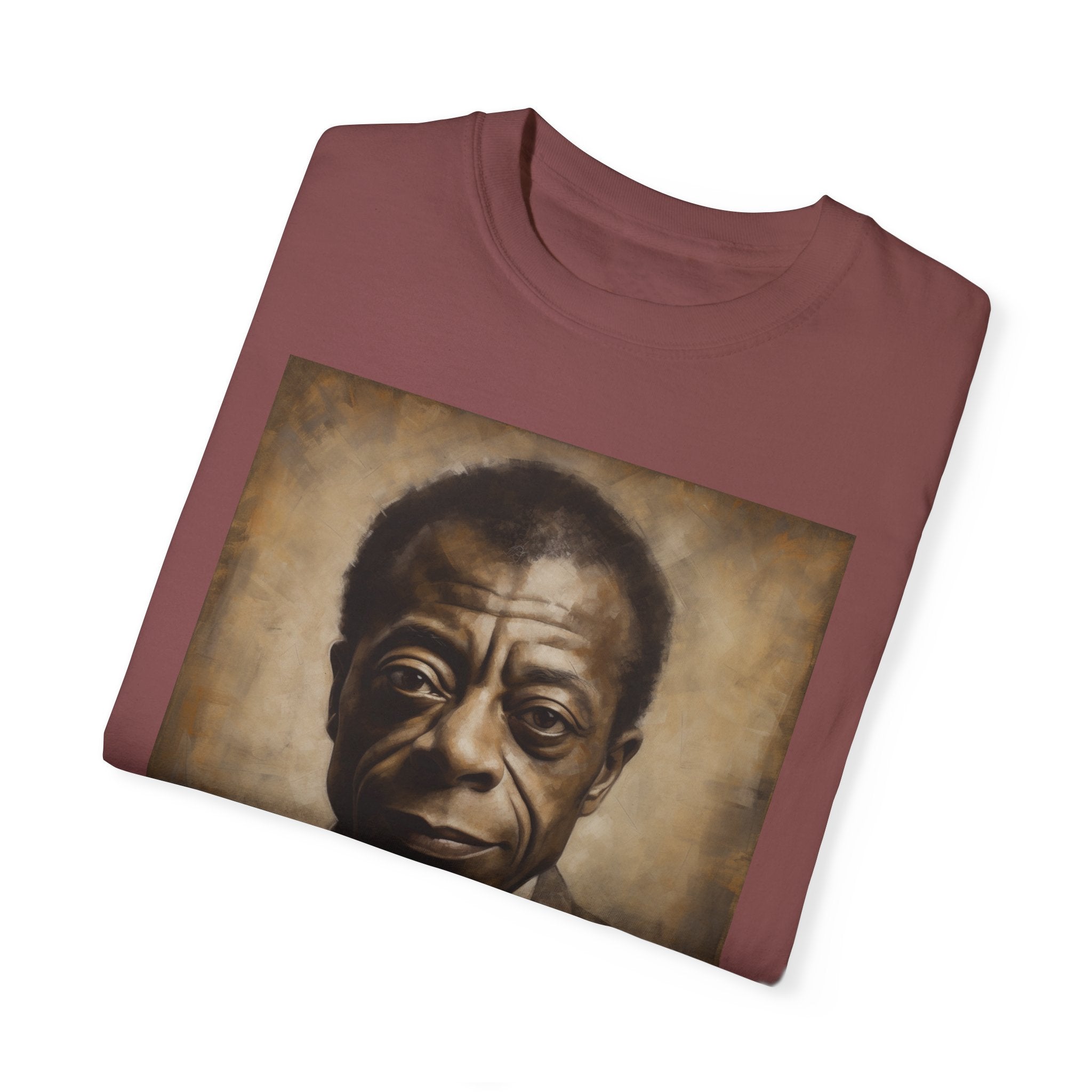 Show Civil Rights Support and Awareness in Comfort With Portrait of Iconic African American Pioneer Portrait Unisex Garment-Dyed T-shirt - Tribute to a Renowned Writer and Civil Rights Activist Ideal For History Scholars