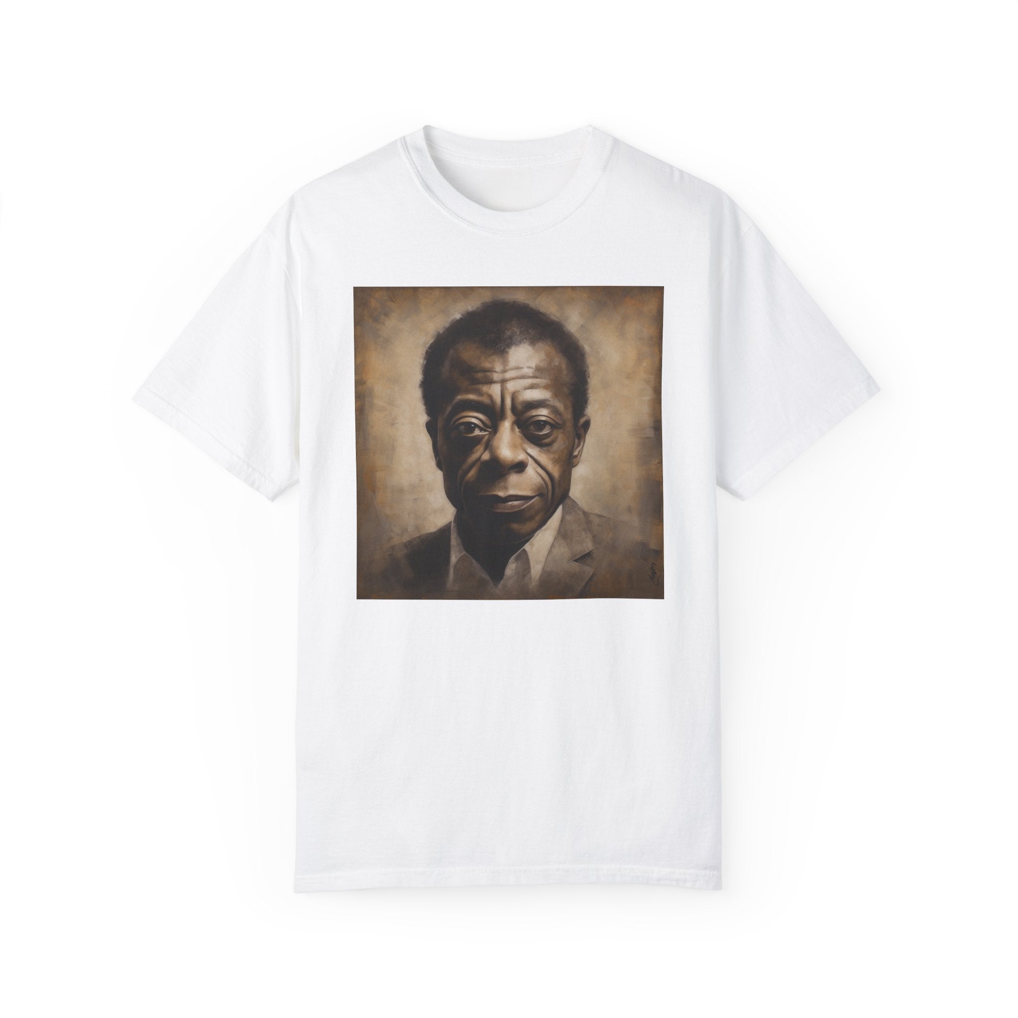 Show Civil Rights Support and Awareness in Comfort With Portrait of Iconic African American Pioneer Portrait Unisex Garment-Dyed T-shirt - Tribute to a Renowned Writer and Civil Rights Activist Ideal For History Scholars