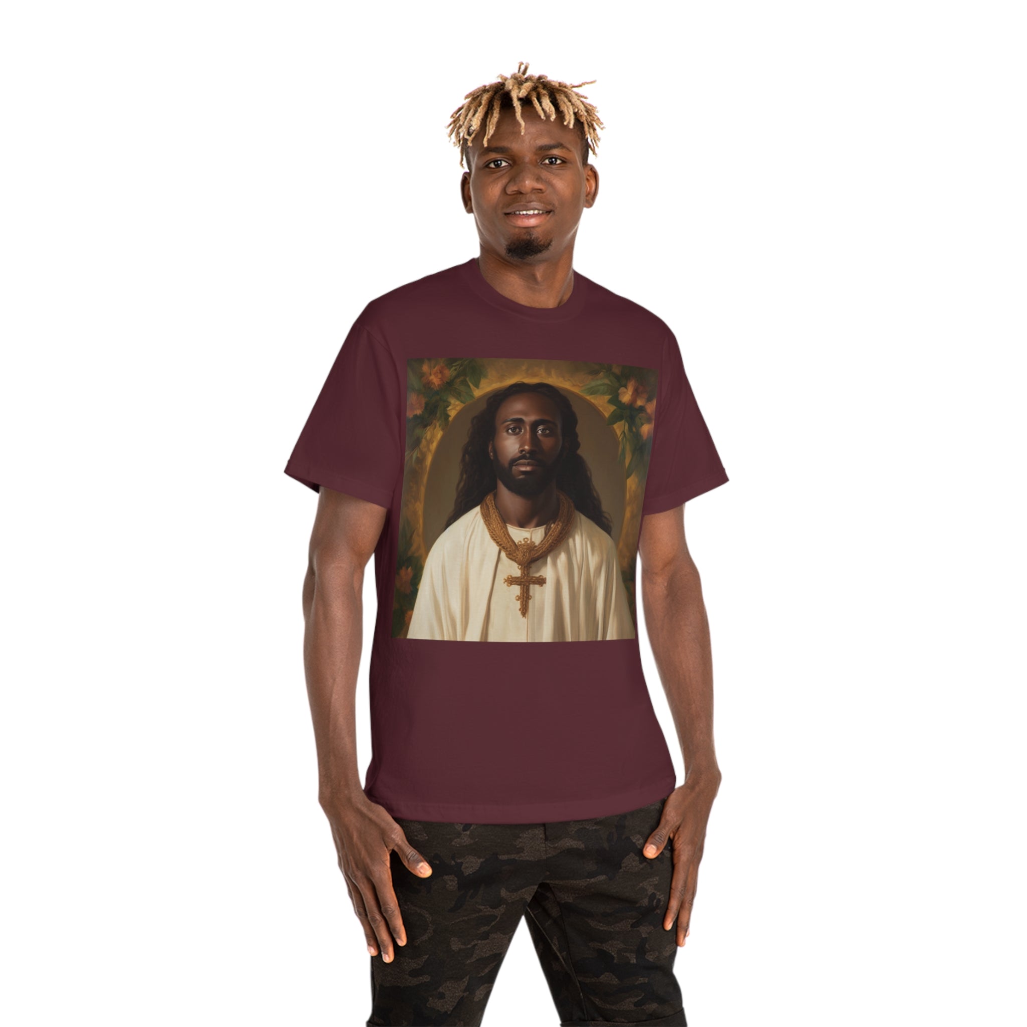 Unity in Faith: ' Classic Painting of African Descent Jesus' Unisex Hammer™ T-Shirt - Celebrate Diversity in Spirituality with a Groundbreaking Art-Inspired Design