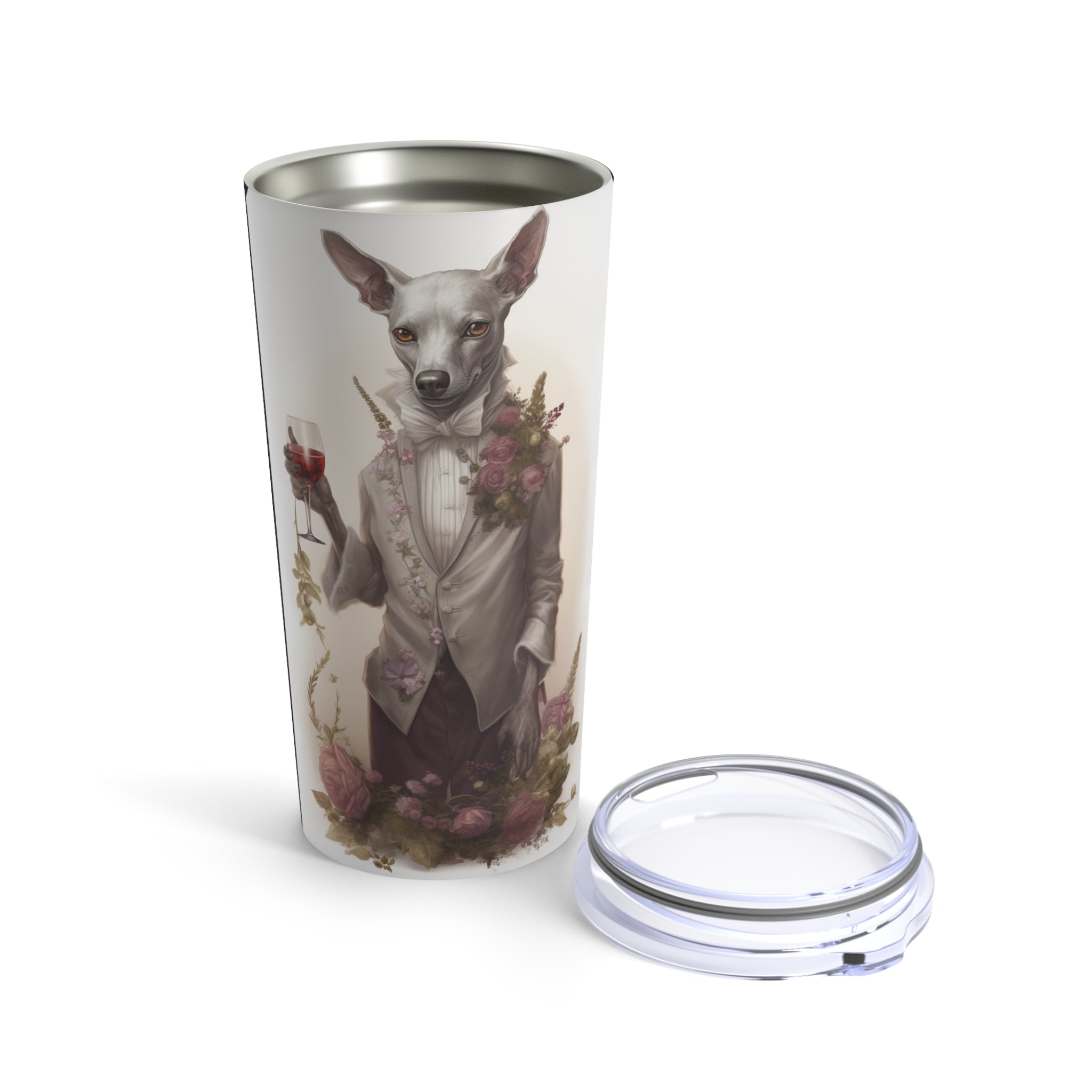 🍷 Wine Canine Baron Furry Pal Tumbler 20oz - Stylish Dog Lover's Wine Glass | Sip in Elegance with Your Furry Companion