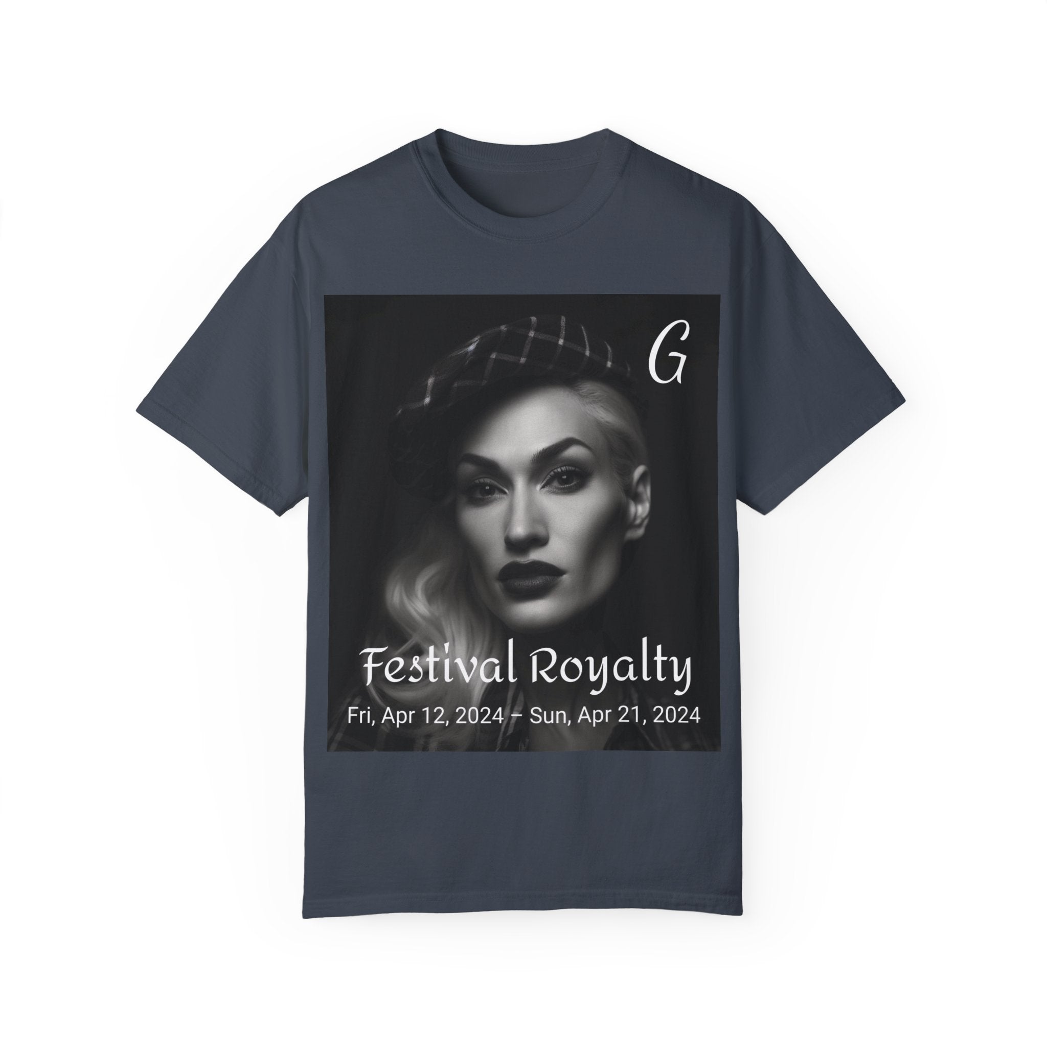 🌟 Icon-Inspired Festival Queen Unisex T-Shirt: Vibrant Garment-Dyed Tee for Ultimate Music Fest Style - Capture the Pop Diva's Iconic Look 🎵