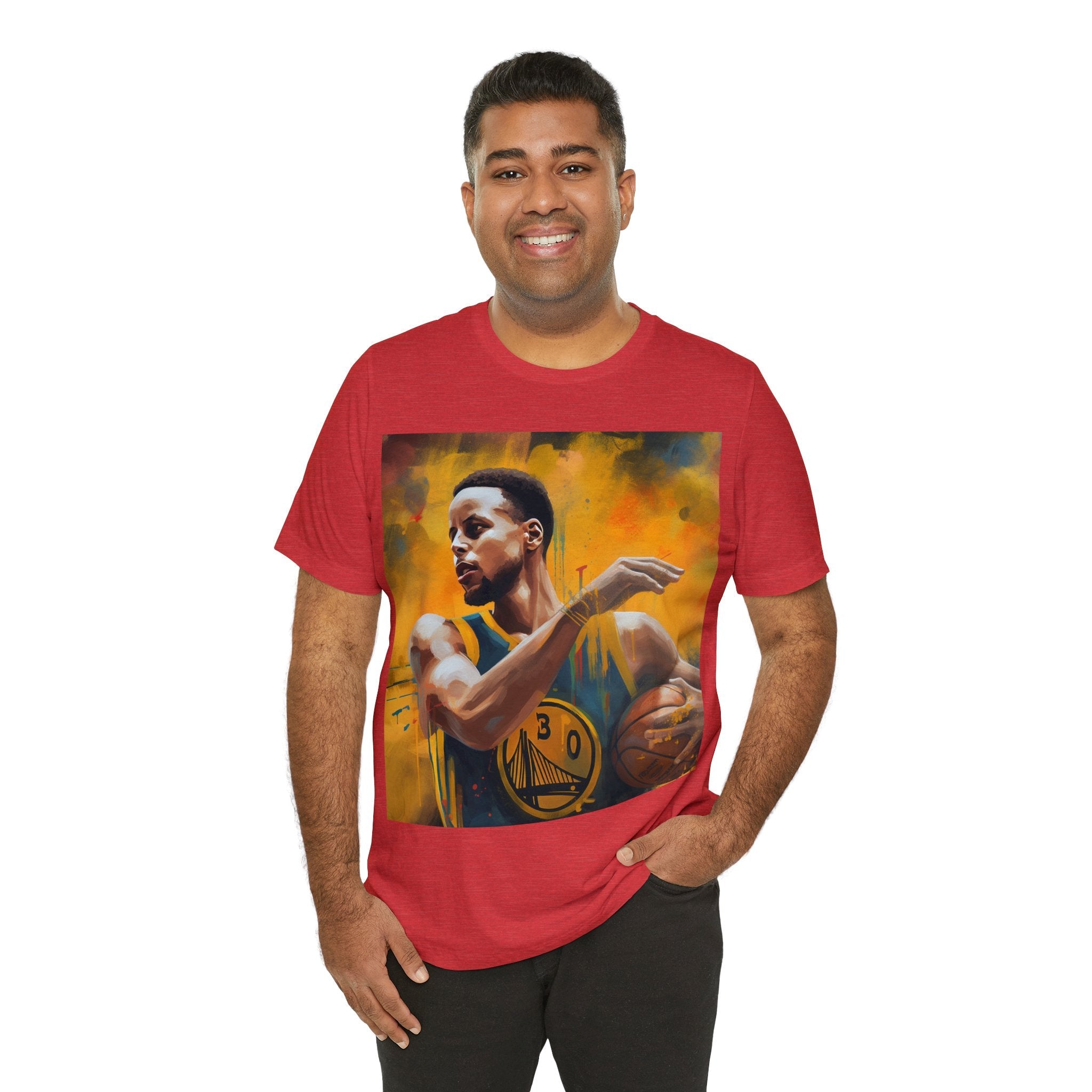 Support Your Warrior From the Golden State!  Wear to any Event! Dynamic Basketball Athlete 3-Point Shooter Unisex Jersey Tee - Premium Sports Fan Apparel for Sports Fans and Fans of Dynamic Players