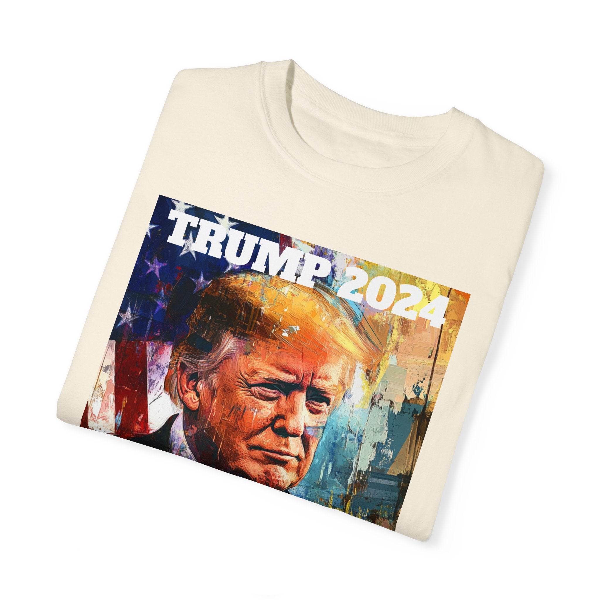 Stand with Strength: Trump 2024 Unisex Garment-Dyed T-Shirt - Wear Your Support Proudly