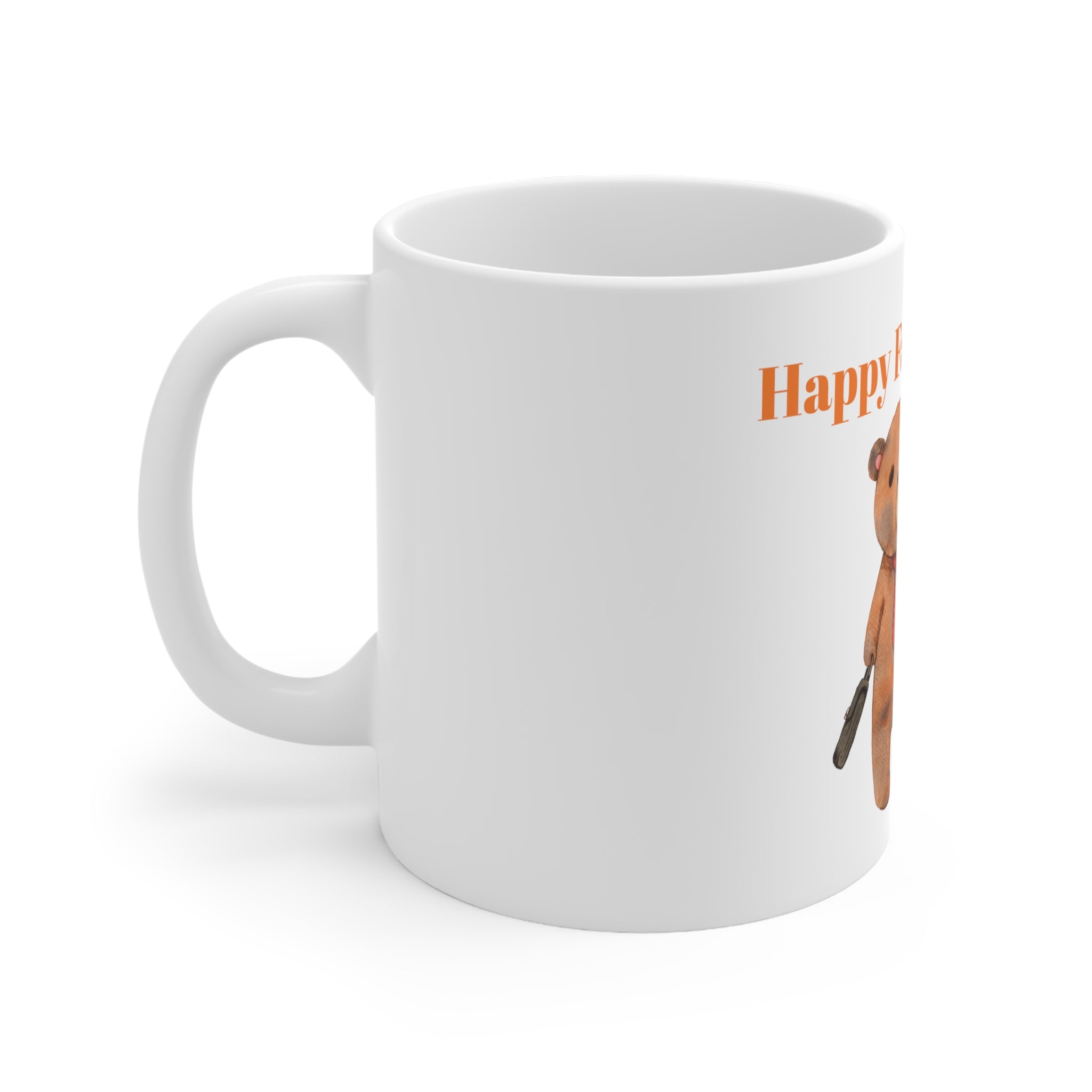 Ceramic Mug 11oz - Happy Fathers Day!! - Featuring Heartwarming Bear and Cub Design - Perfect Gift for Celebrating Fatherhood"