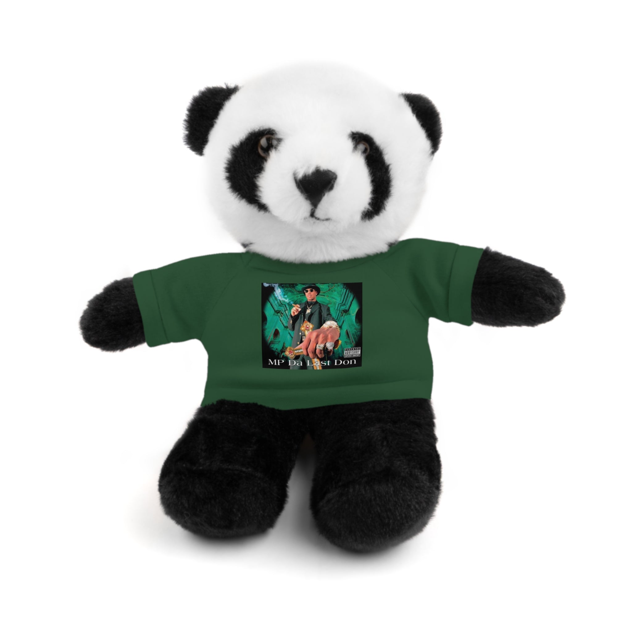 Nostalgic Vibes: Stuffed Animals with 90's Louisiana Rap Icon Tee - Retro Plush Toy for Hip Hop Fans