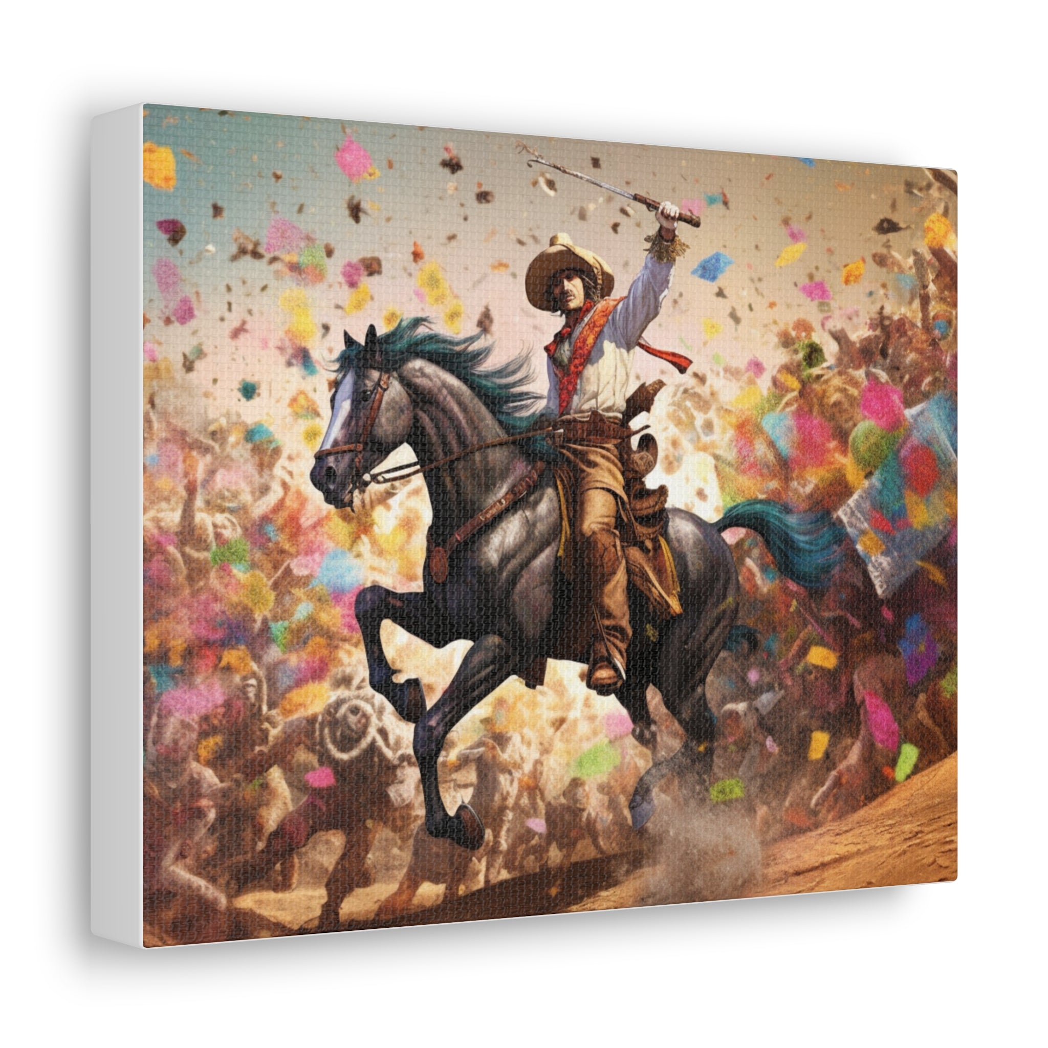 Yee-Ha" Canvas Gallery Wraps - Western-Inspired Wall Art for Cowboy Enthusiasts- Wild West Wall Art