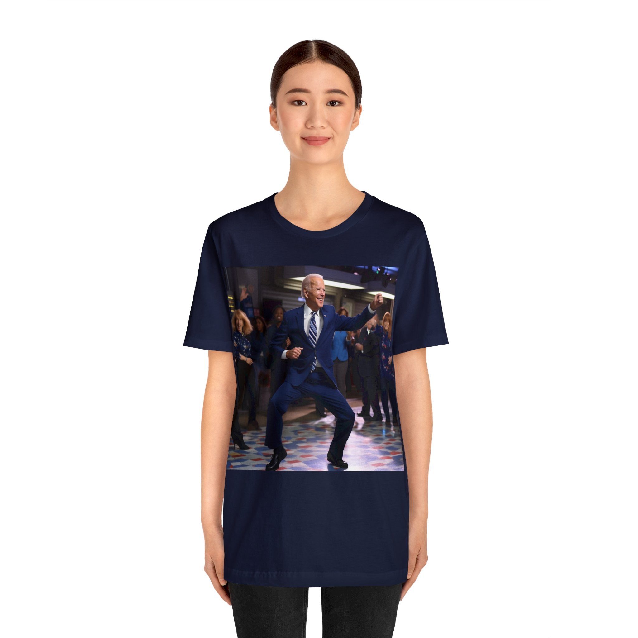 Funny Presidential Gag Gift! Get Groovy on Election Night with Our Funny Disco Dance Party Unisex Tee - Make Your Vote Count in Style! Unisex Jersey Short Sleeve Tee