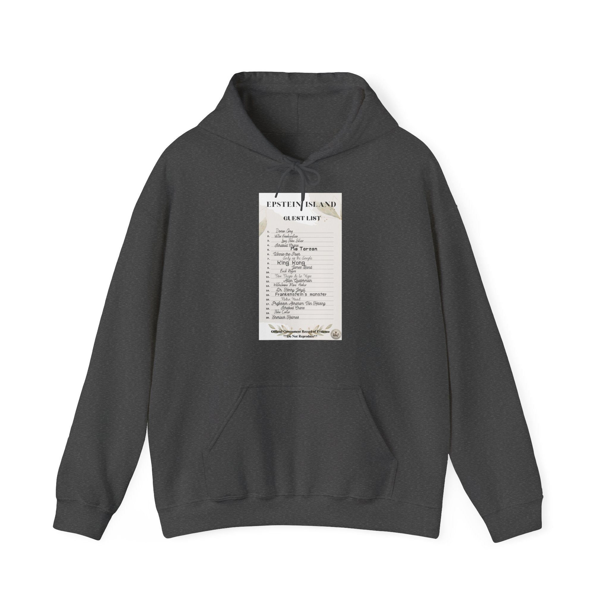 Mysterious Island VIP Club" Unisex Heavy Blend™ Hooded Sweatshirt Gift for Him Gift for Conspiracy Theorists and People who Seek Out Truth (First Come First Serve - Limited Supply)