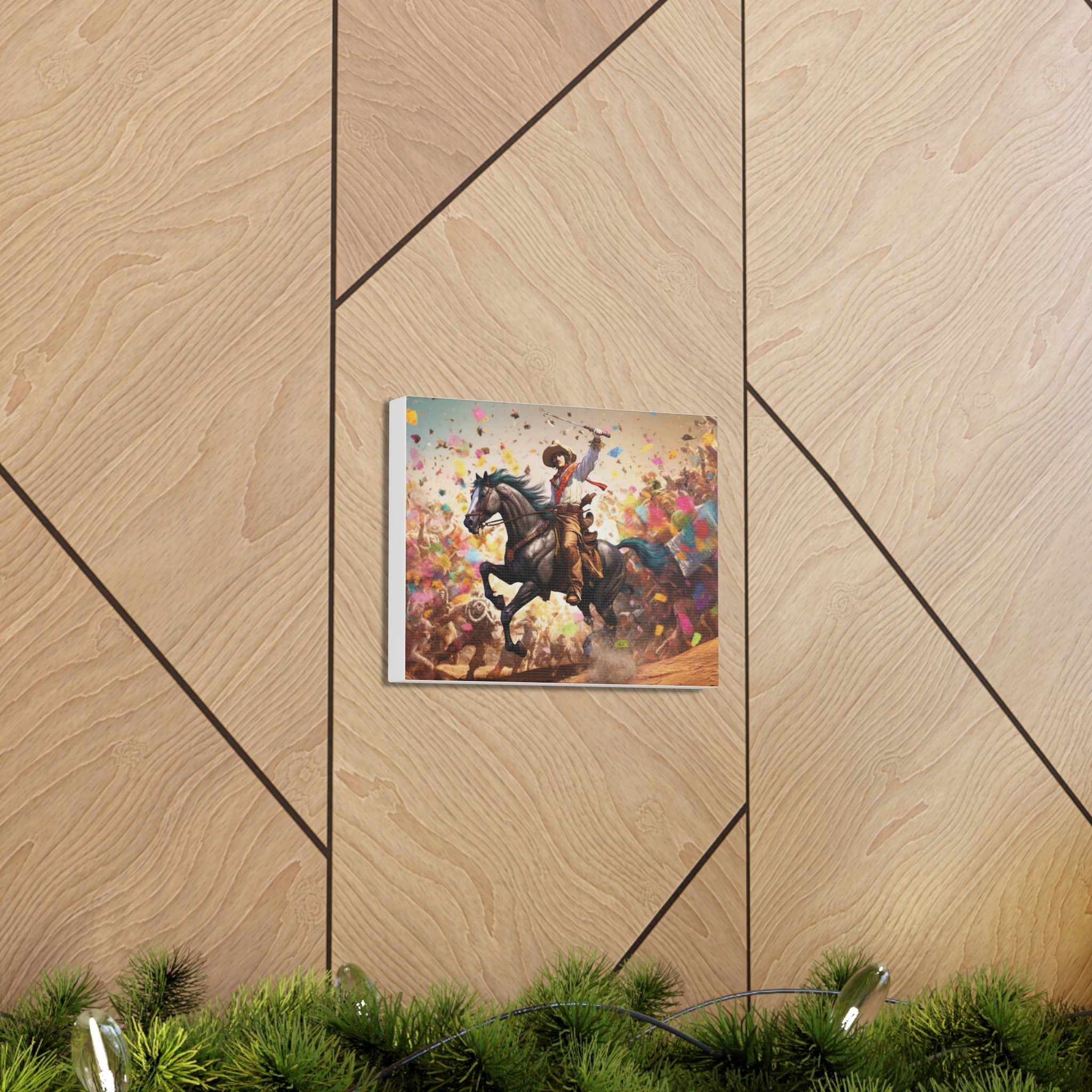 Yee-Ha" Canvas Gallery Wraps - Western-Inspired Wall Art for Cowboy Enthusiasts- Wild West Wall Art