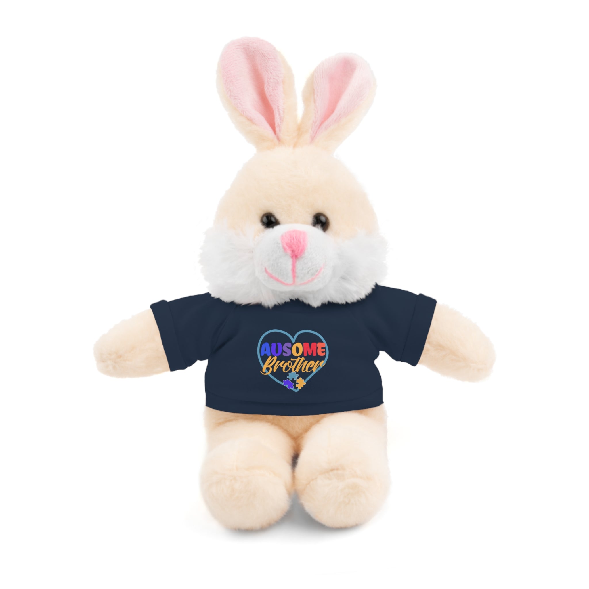 Show Support for Autism Sufferers and celebrate Your 'Ausome Brother' with Autism Awareness Stuffed Bear - Customized Tee Included