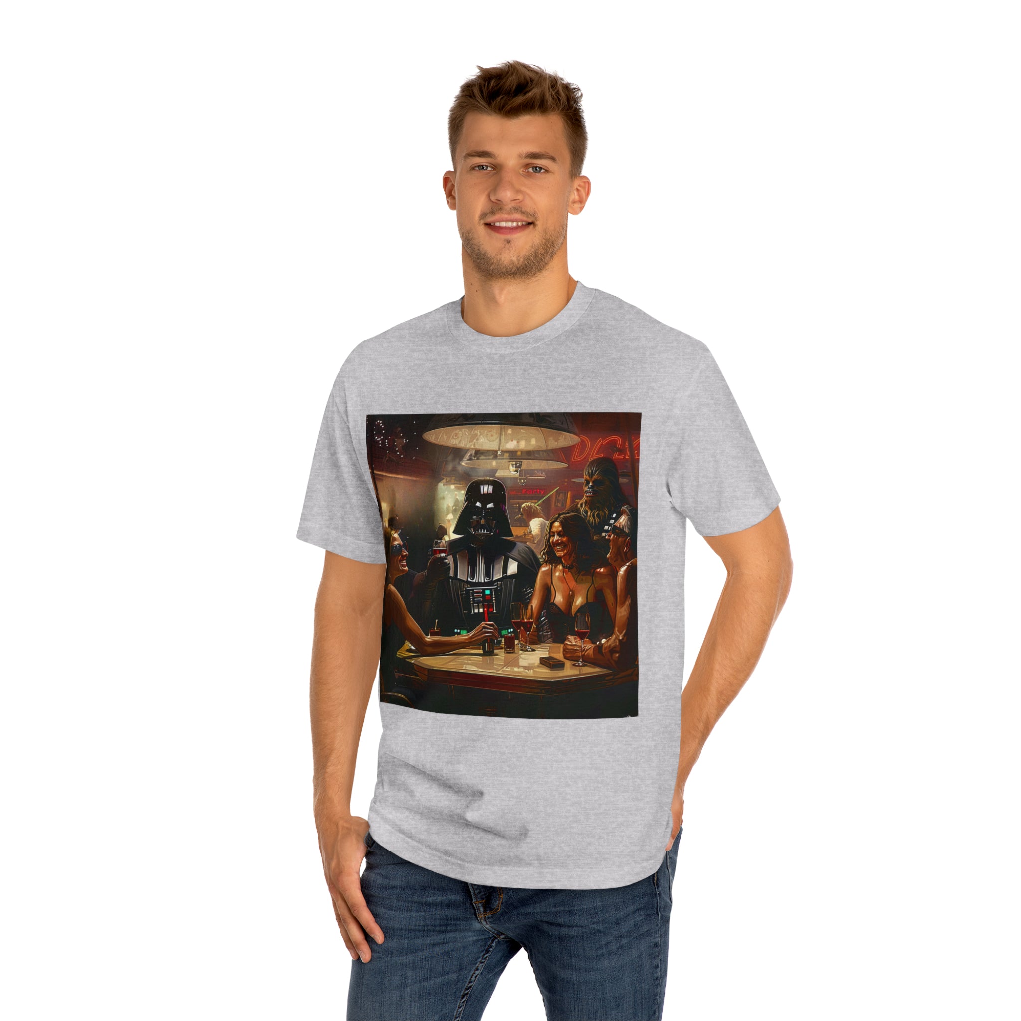Galactic Mixer: Darth Cocktail Party Unisex Classic Tee - The Dark Side of Elegance