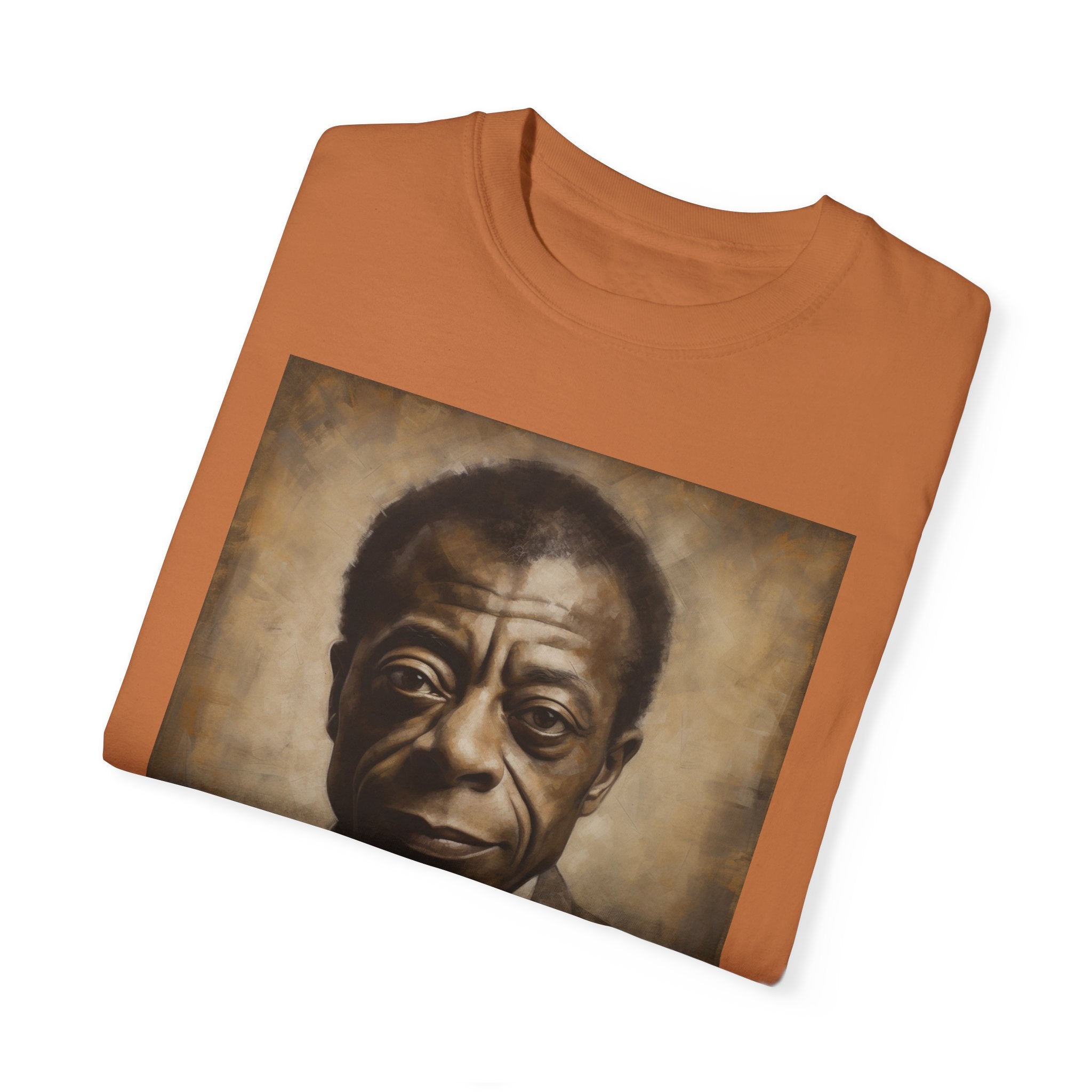 Show Civil Rights Support and Awareness in Comfort With Portrait of Iconic African American Pioneer Portrait Unisex Garment-Dyed T-shirt - Tribute to a Renowned Writer and Civil Rights Activist Ideal For History Scholars