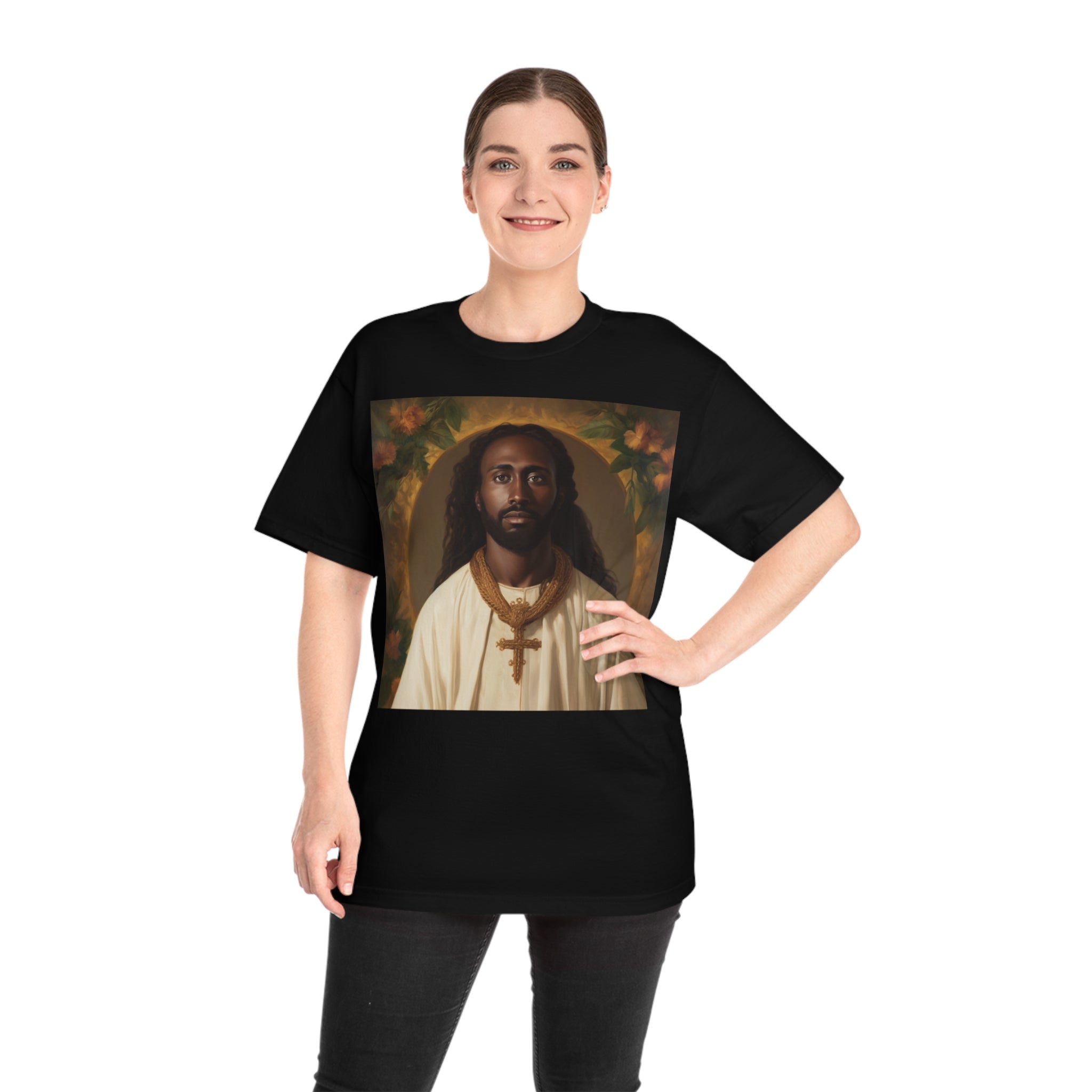 Unity in Faith: ' Classic Painting of African Descent Jesus' Unisex Hammer™ T-Shirt - Celebrate Diversity in Spirituality with a Groundbreaking Art-Inspired Design