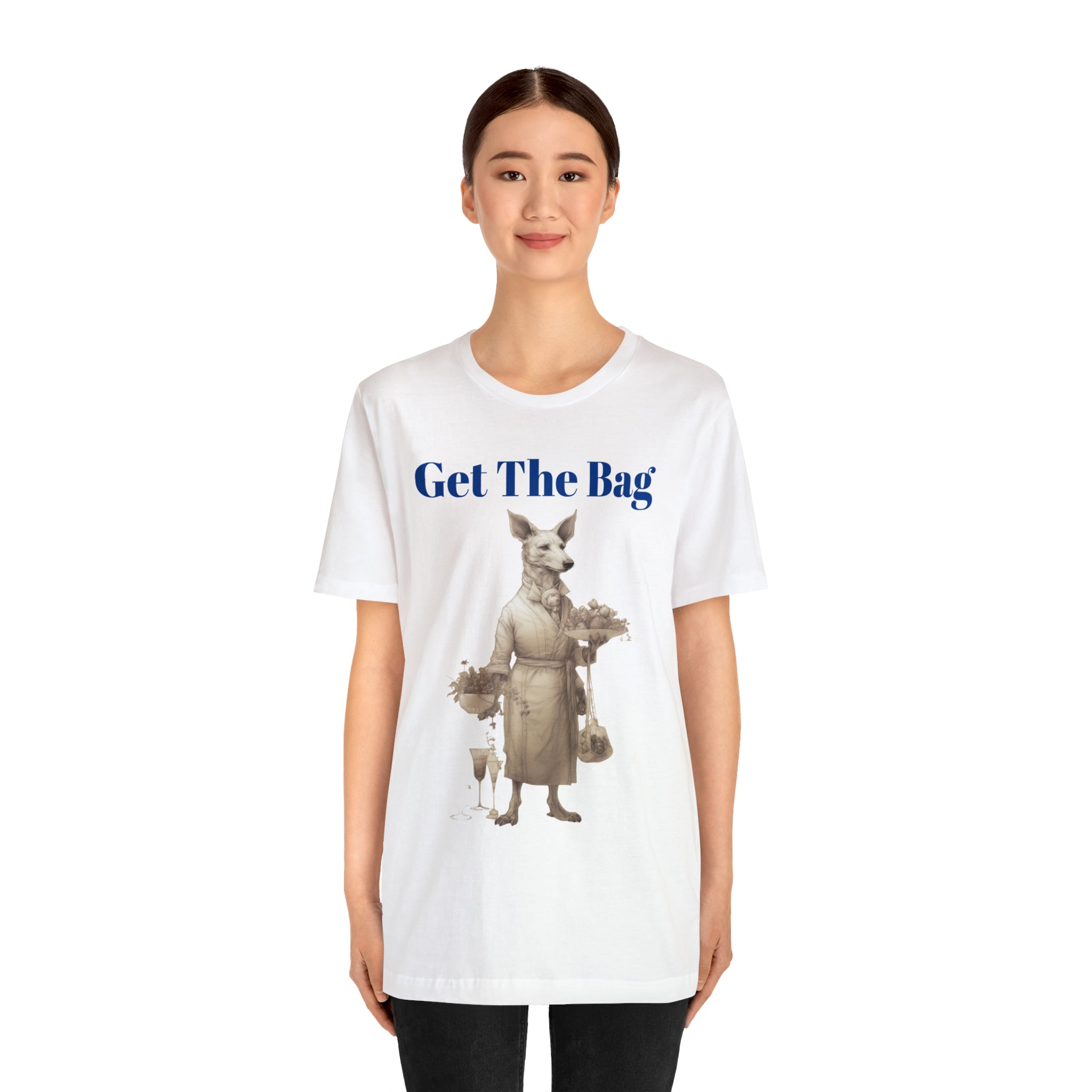 Unisex Jersey Short Sleeve Tee--"Get the Bag" Gentleman Canine Perfect Gift for Pet Lovers or For Dog Lovers