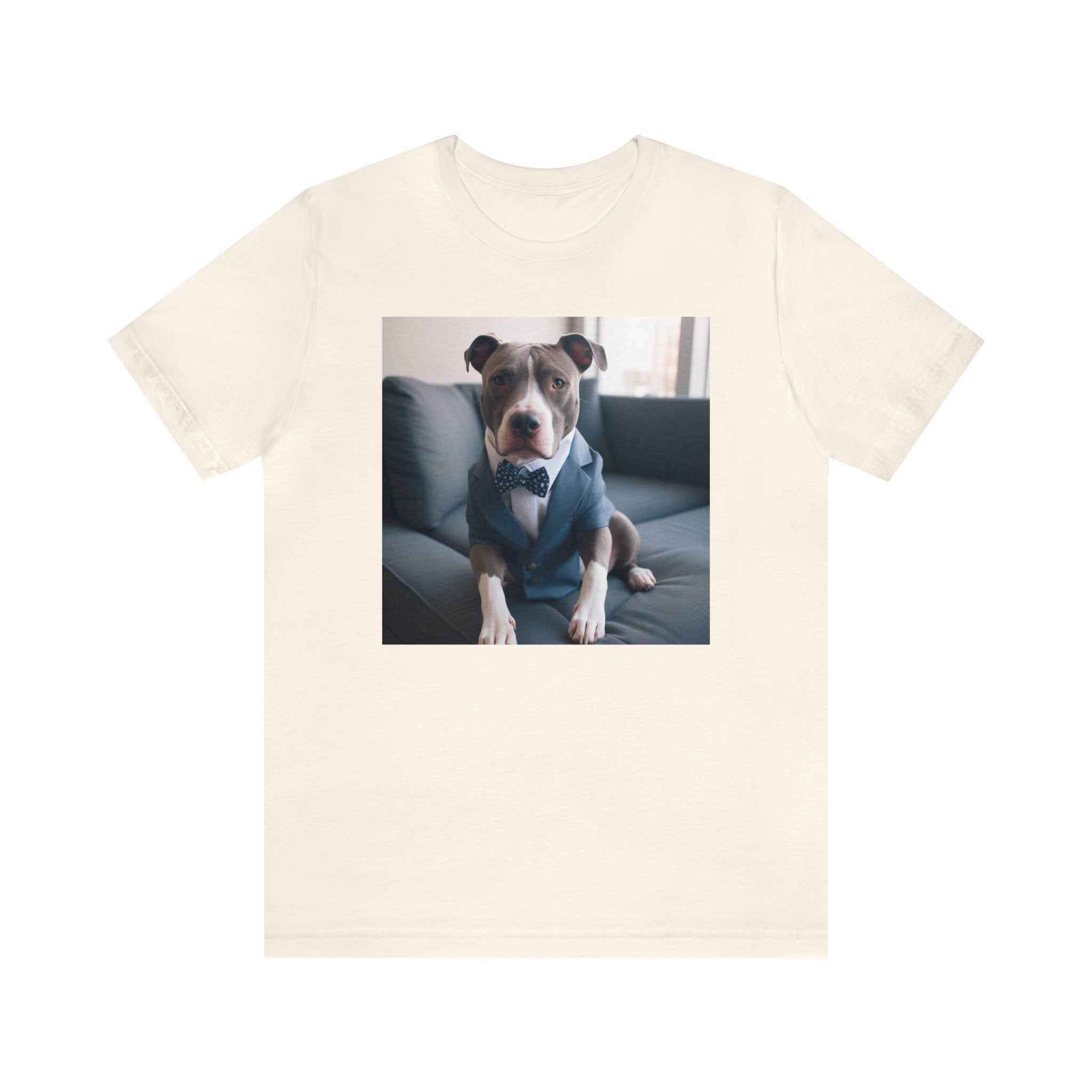 Hire Your Furry Friend with the "Do I have the Job?" Cute Puppy for Dog Owners in Interview Attire Unisex Jersey Short Sleeve Tee - Funny Dog Interview Tee Gift for Dog Lovers and Pet Owners