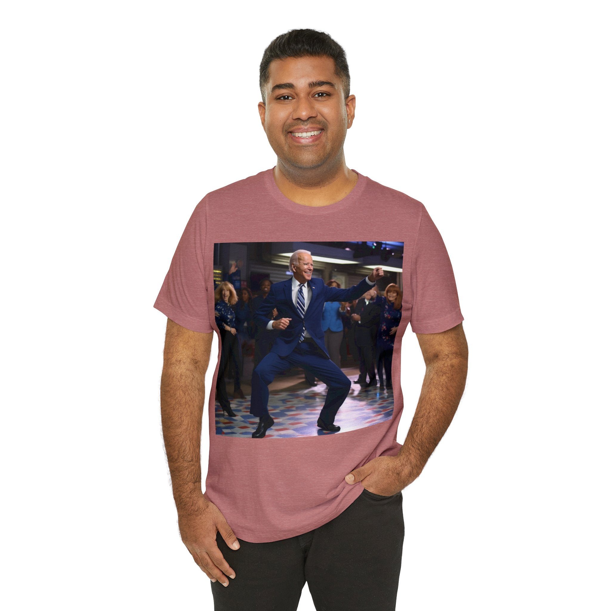 Funny Presidential Gag Gift! Get Groovy on Election Night with Our Funny Disco Dance Party Unisex Tee - Make Your Vote Count in Style! Unisex Jersey Short Sleeve Tee